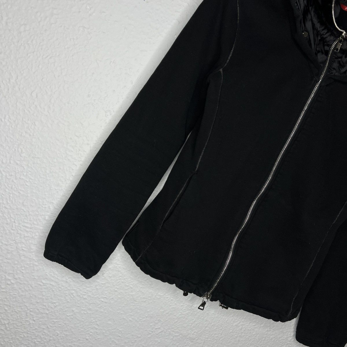 Designer × Prada Prada Hoodie Zip Up Black Nylon Hood Logo Sweatshirt Size XS / US 0-2 / IT 36-38 - 2 Thumbnail