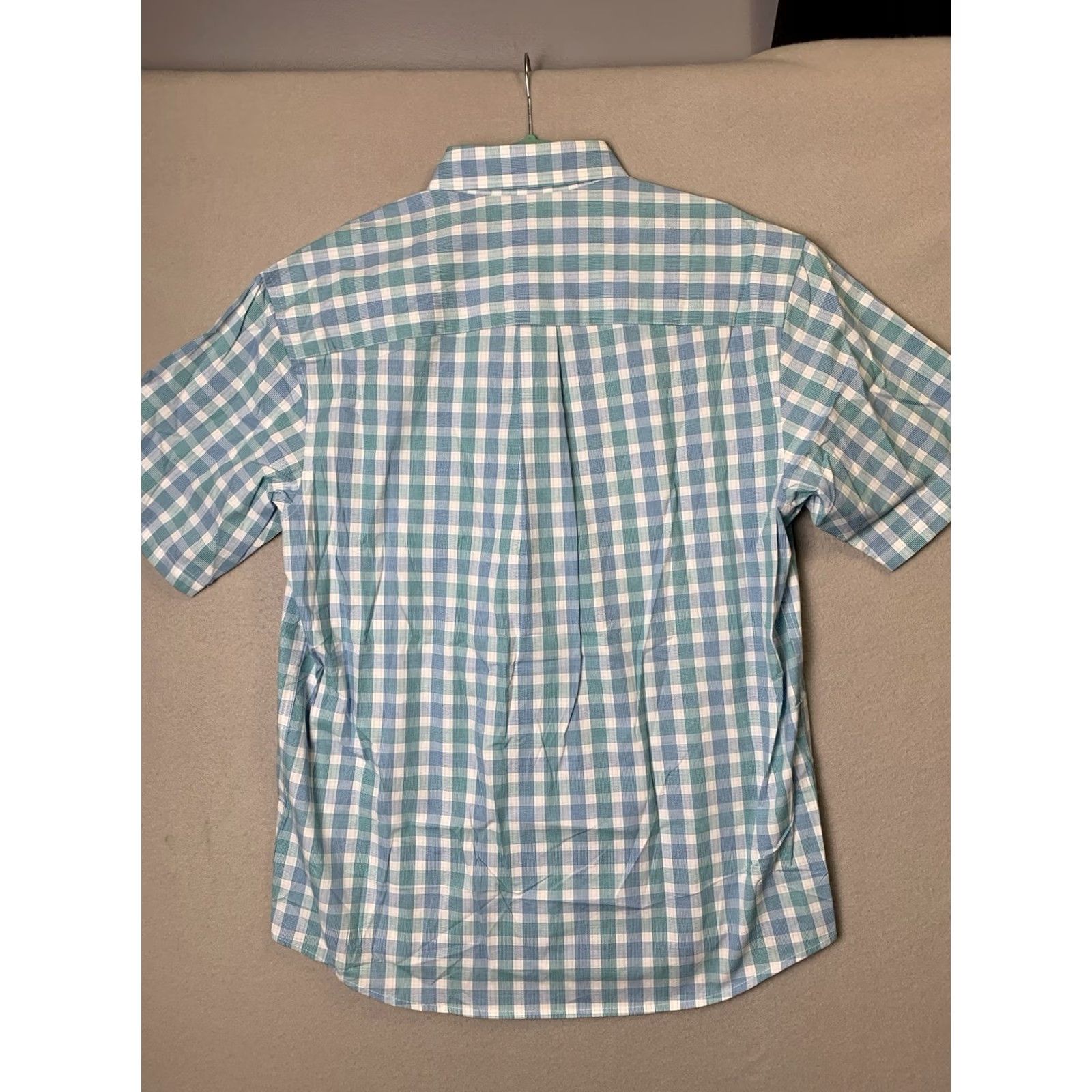 Wrangler Wrangler George Strait Button-Up Shirt Mens Large Blue/White Plaid Cowboy Western Casual Workwear Size US L / EU 52-54 / 3 - 2 Thumbnail