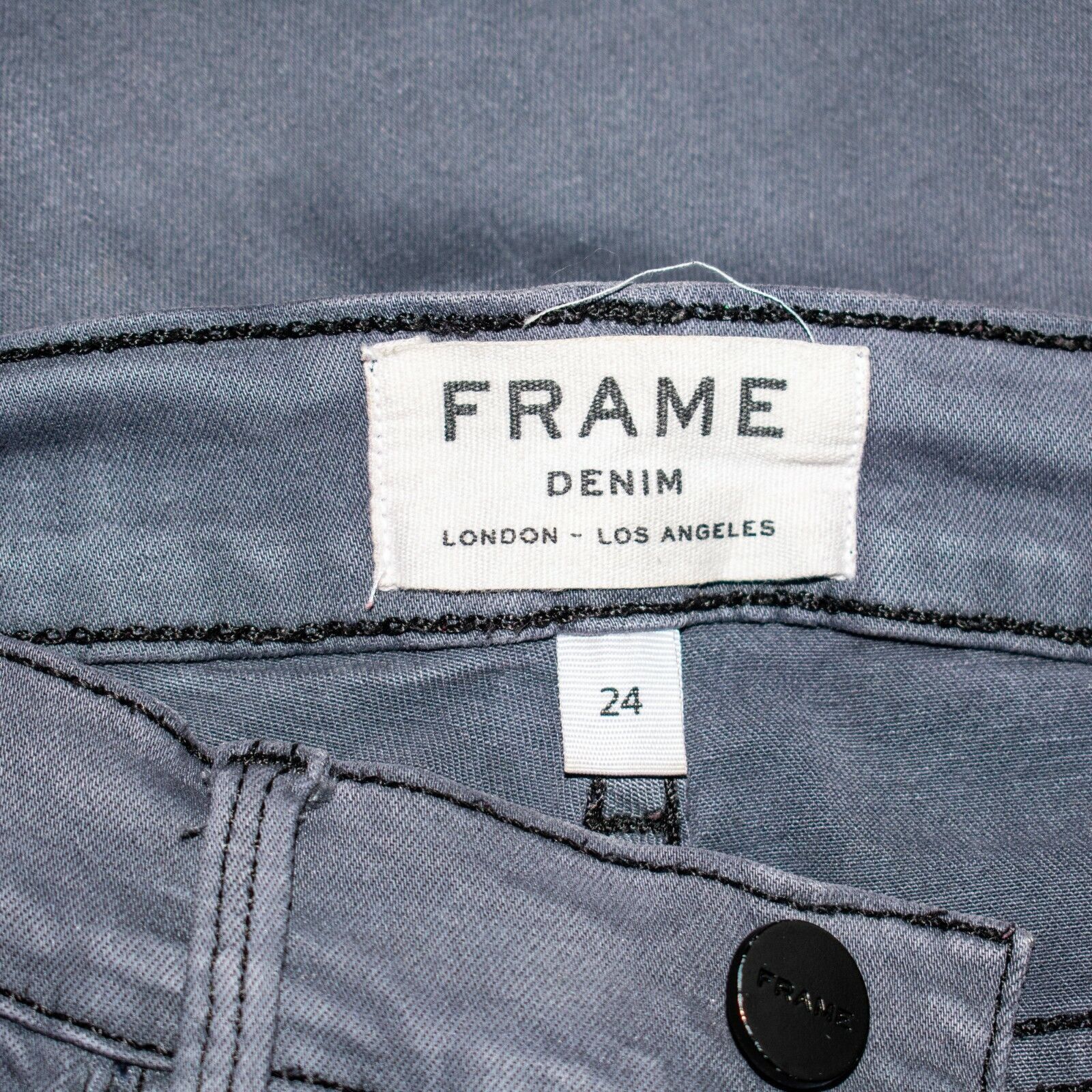 Frame FRAME Denim Le Skinny de Jeanne Jeans in Gray Squid ink Size 24" / US 00 / IT 34 - 5 Thumbnail