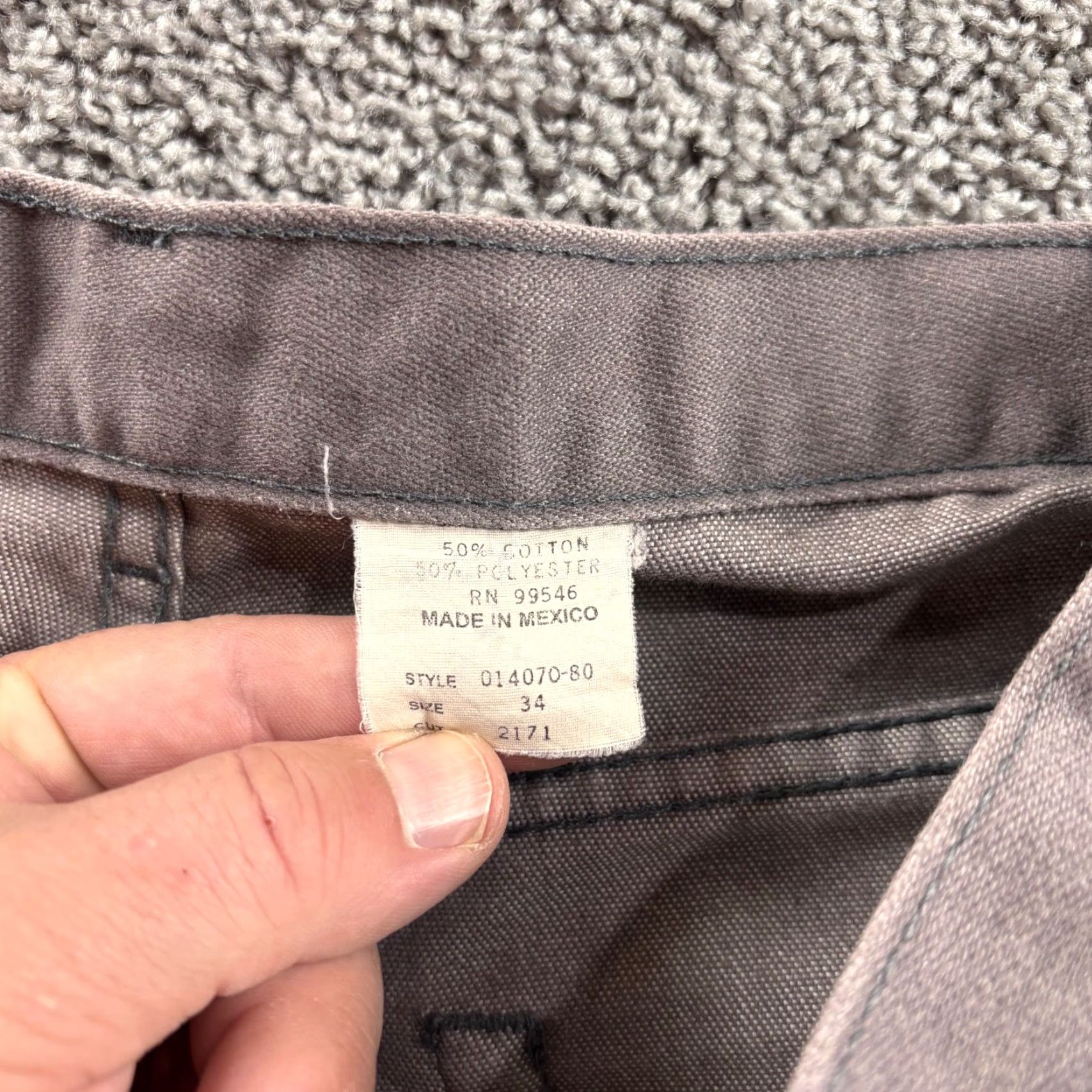 Denime VINTAGE Sheplers Mens Pants 32x28 Straight Leg Denim Gray Ranch Western 1990s Rockabilly Mens Size US 32 / EU 48 - 4 Thumbnail