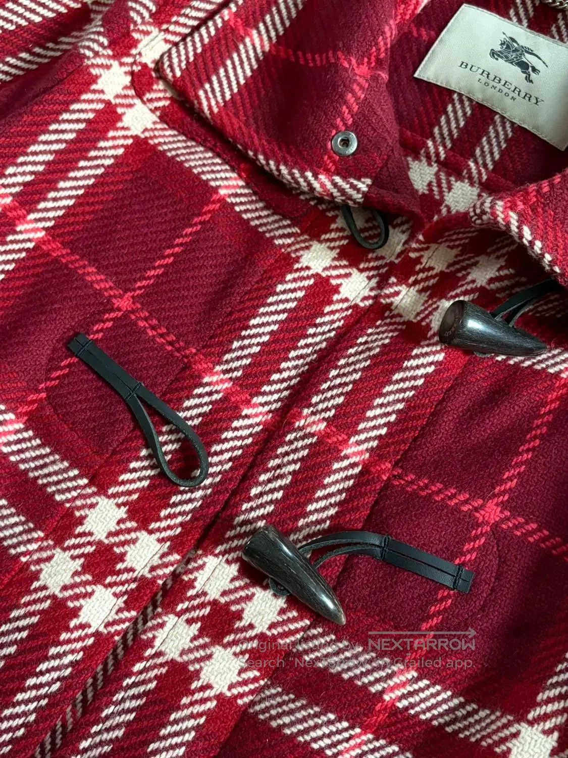 Burberry Burberry Vintage Bordeaux Check Wool Coat. Size M / US 6-8 / IT 42-44 - 7 Thumbnail