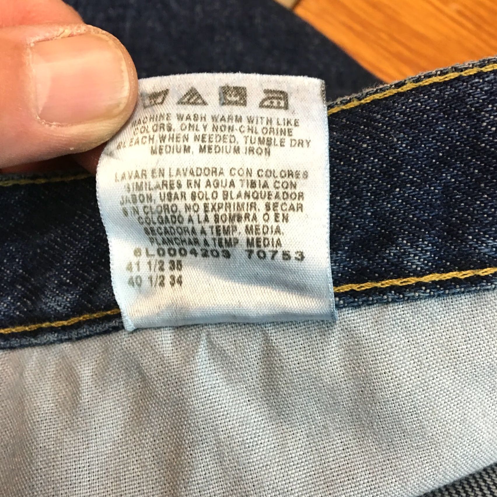 Lee Lee Jeans Straight Regular 40x34 Men Blue 5-Pocket Denim 100% Cotton Belt Loops Medium Wash Classic Fit Modern Vintage No Size US 40 / EU 56 - 6 Thumbnail