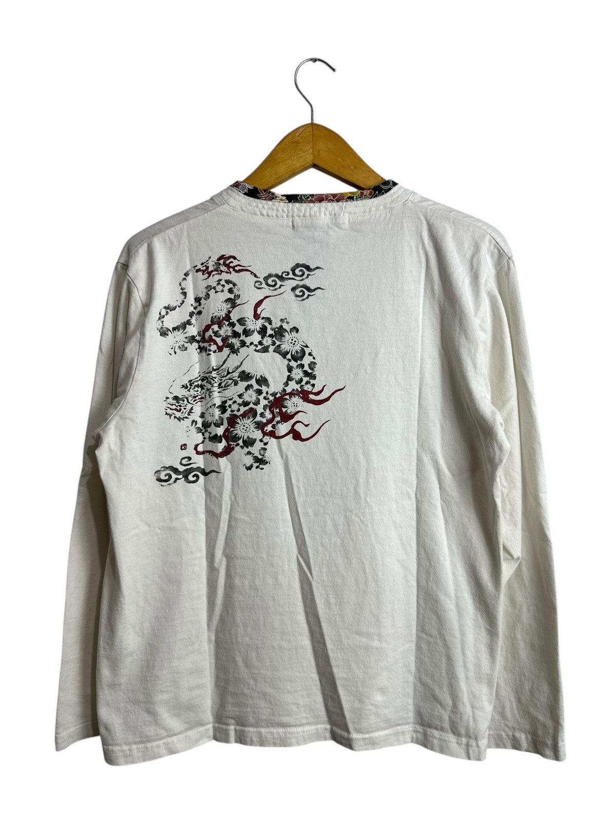 20471120 TRADITIONAL JAPANESE LONG SLEEVE TEE SUKAJAN STYLE Size US M / EU 48-50 / 2 - 2 Thumbnail