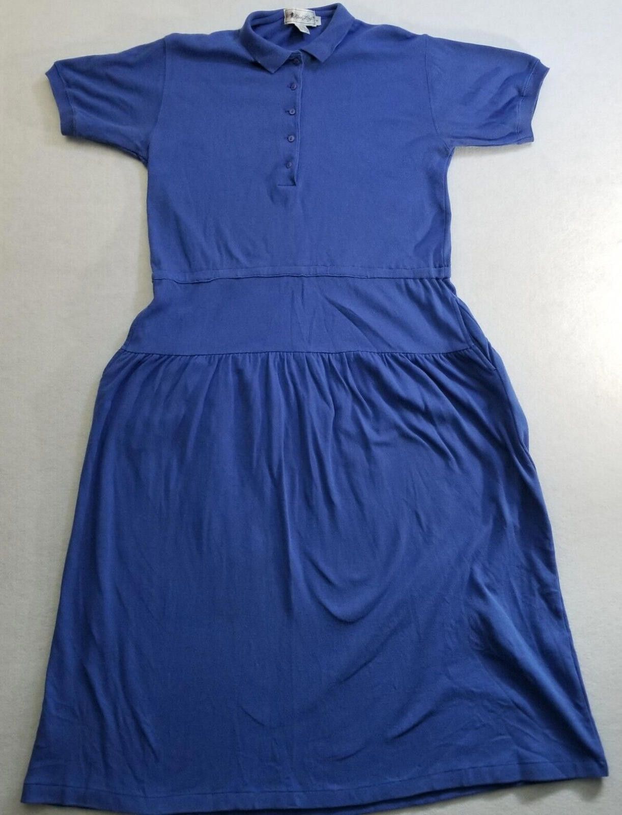 Polo Ralph Lauren VTG All Week Long Medium Women's Long Blue Polo Dress Size M / US 6-8 / IT 42-44 - 1 Thumbnail
