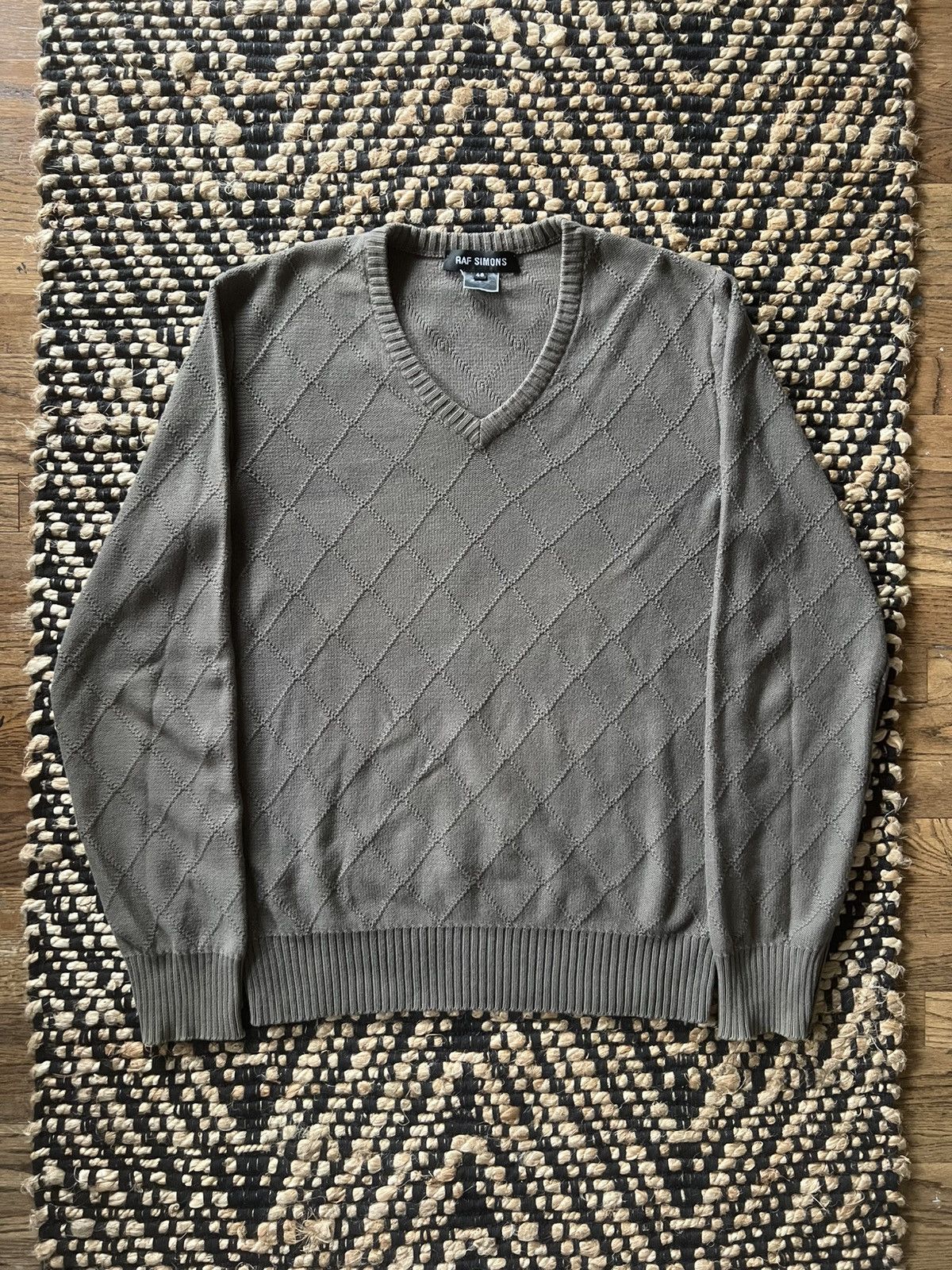 Raf Simons Raf Simons AW98-99 “Radioactivity” Diamond Knit Sweater Size US M / EU 48-50 / 2 - 1 Thumbnail