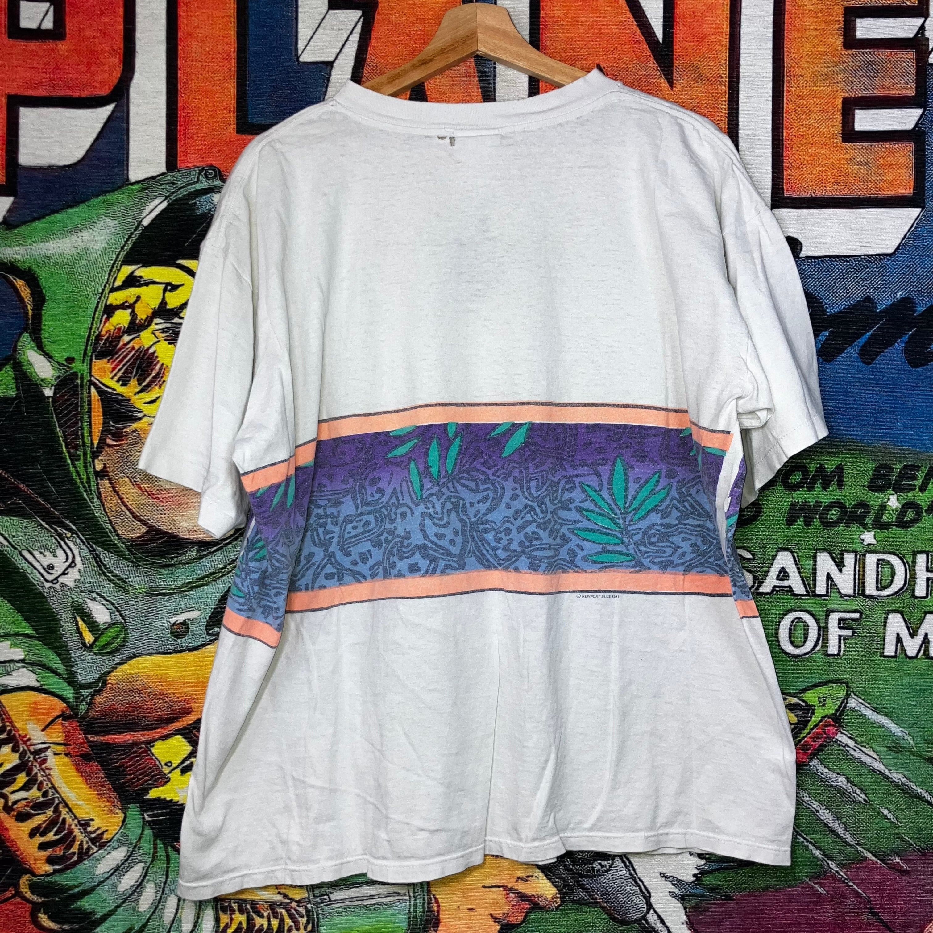 Vintage Vintage 90s 1991 Newport Blues Art Tee Size XL Size US XL / EU 56 / 4 - 2 Thumbnail