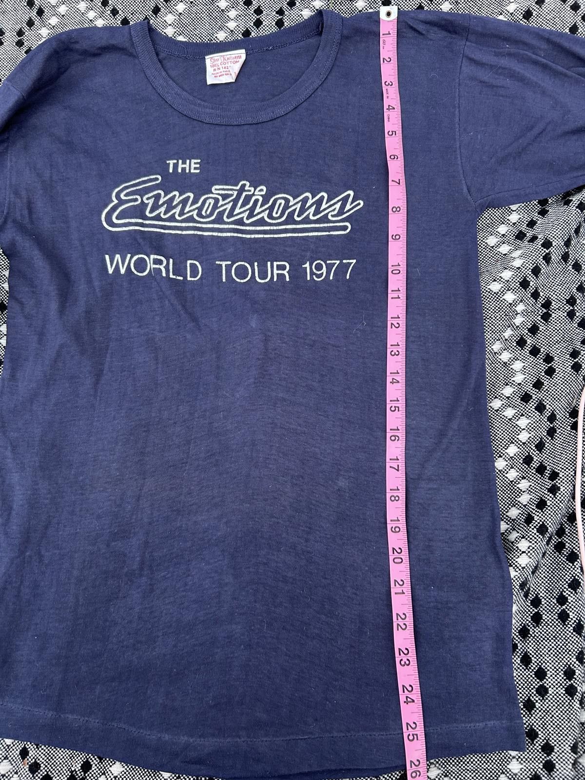 Other RARE ! Vintage Long Sleeve The Emotions WORLD TOUR 1977 Size ONE SIZE - 6 Thumbnail