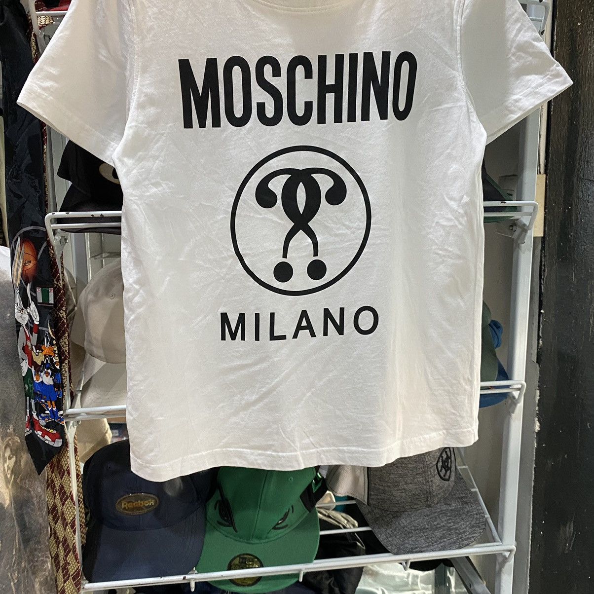 Designer × Moschino Moschino Milano couture designer big logo tee Y2K style Size US S / EU 44-46 / 1 - 4 Thumbnail