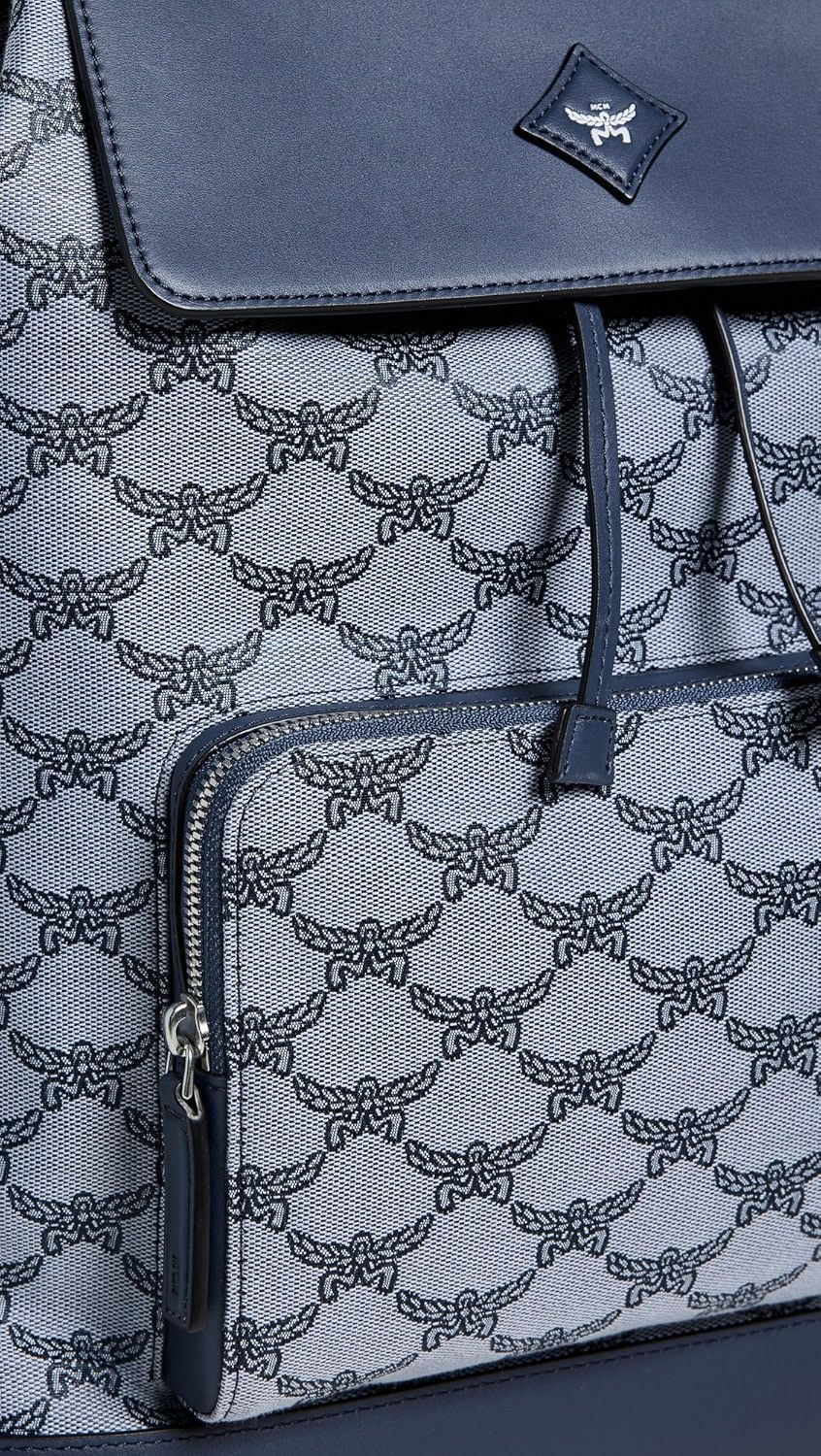 MCM o1mt1gz1224 Size: OS / Medium Backpack in Indigo Size ONE SIZE - 4 Thumbnail