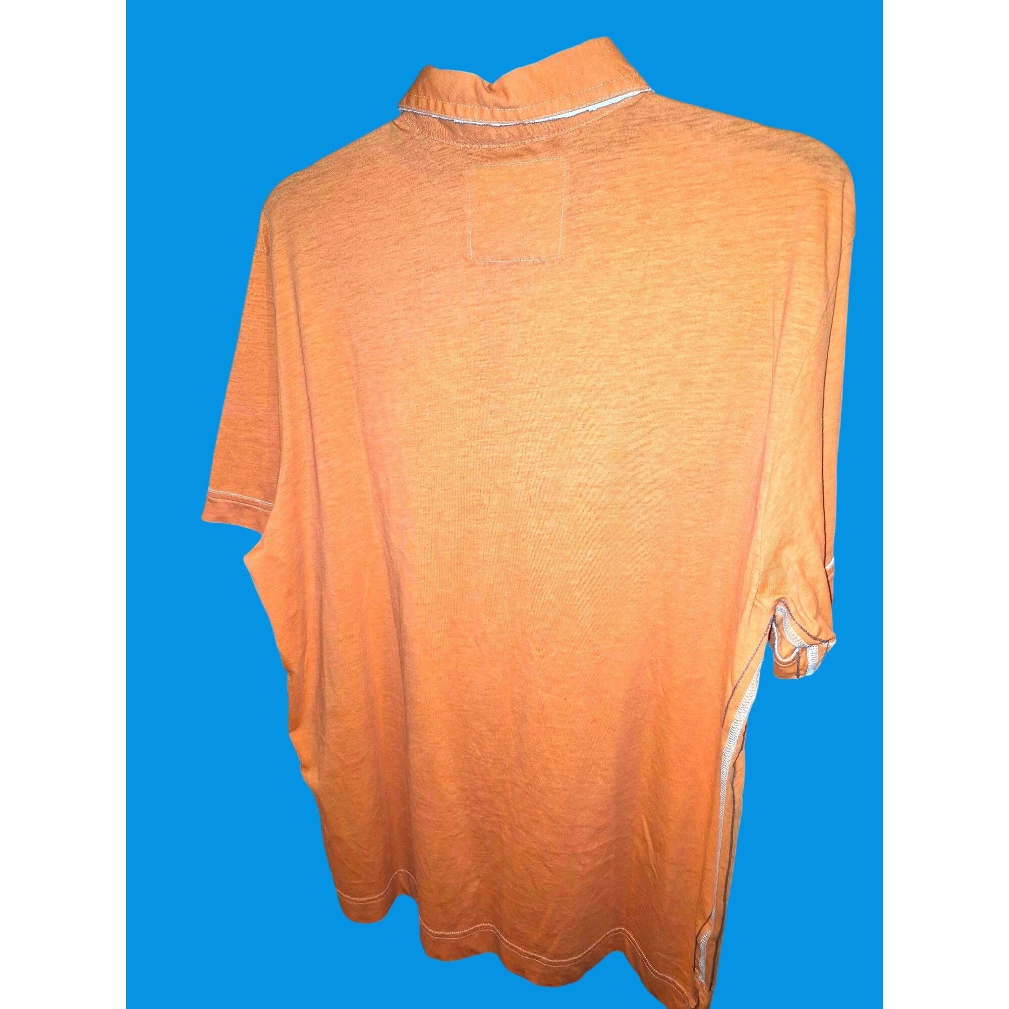 Tommy Bahama Tommy Bahama Mens Medium Orange Polo Shirt 100% Cotton Casua Size US M / EU 48-50 / 2 - 4 Thumbnail
