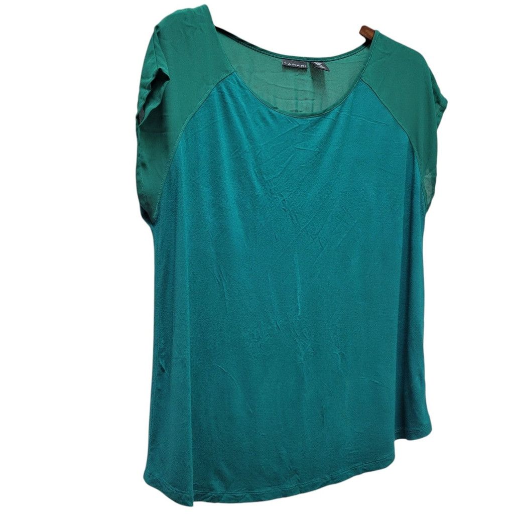 Other Tahari Women’s Polyester Rayon Blend Top Size XL Excellent Size XL / US 12-14 / IT 48-50 - 4 Thumbnail