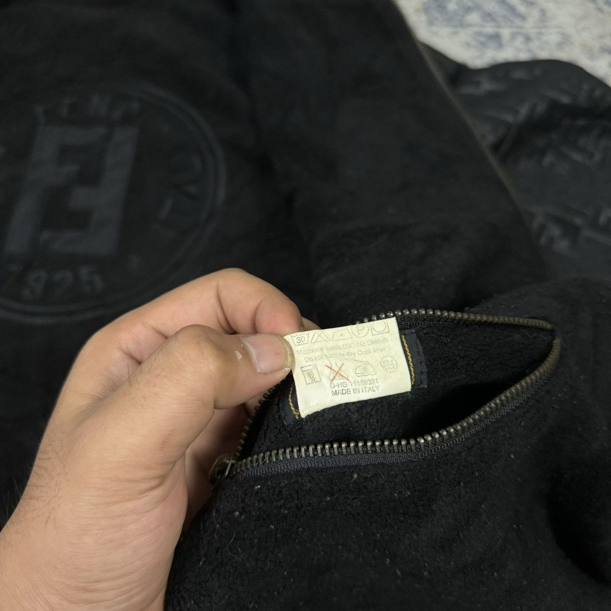 Fendi × Vintage Vintage FENDI Zucca Monogram Reversible Cold Weather Jacket Size US L / EU 52-54 / 3 - 9 Thumbnail