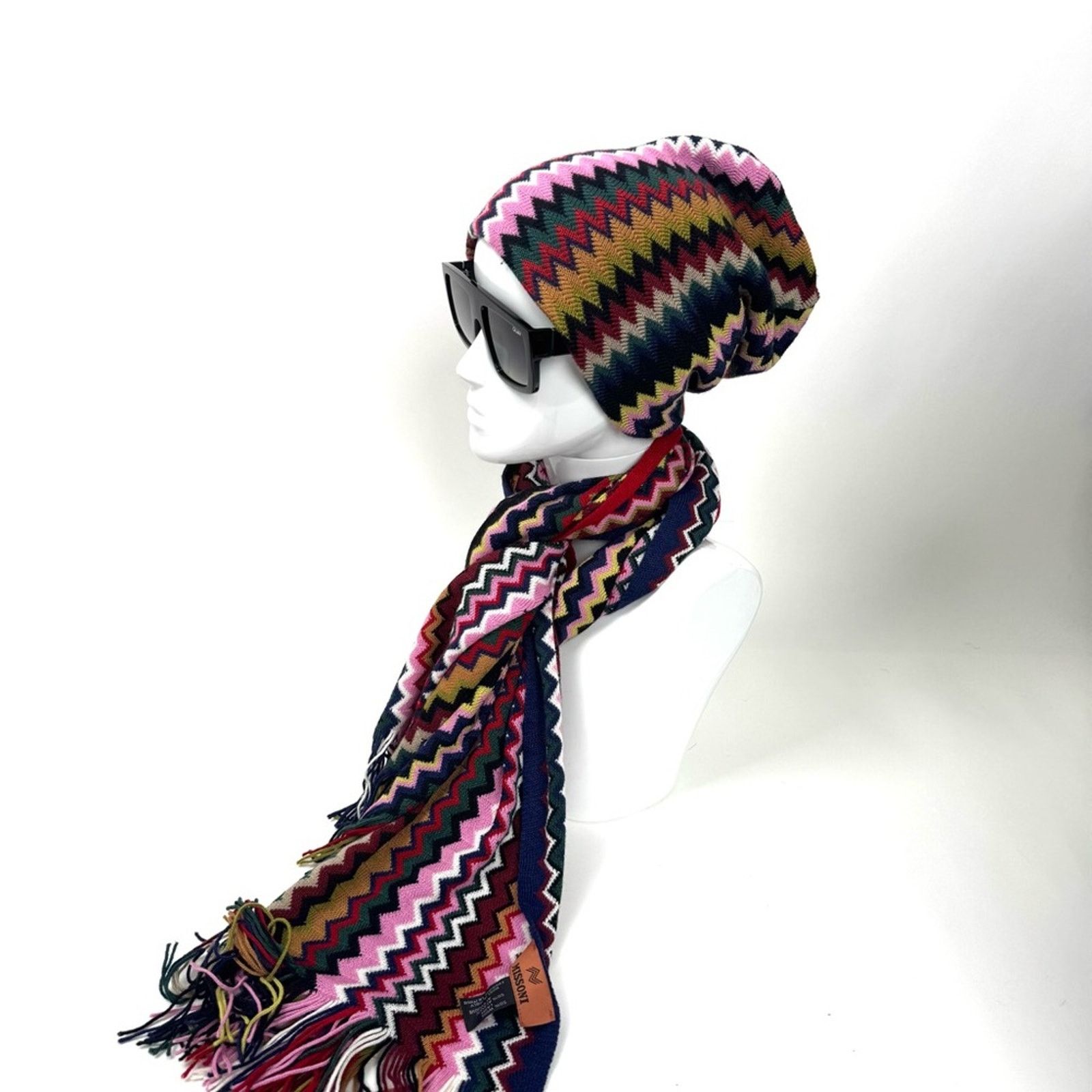 Missoni Missoni beautiful flames stitch one size hat and scarf Size ONE SIZE - 1 Thumbnail