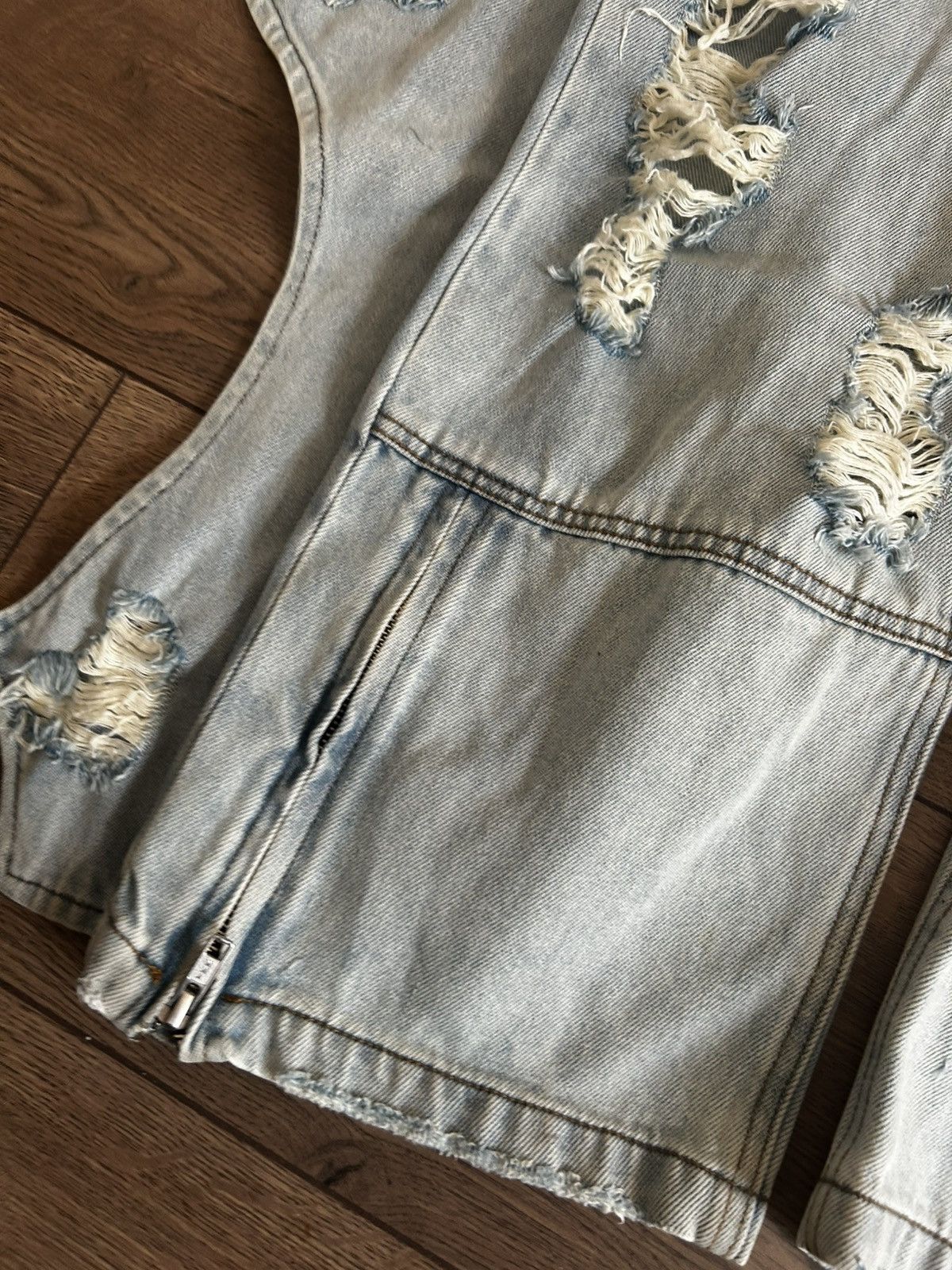 Other PCCVision ripped oversized blue jeans Size US 34 / EU 50 - 3 Thumbnail
