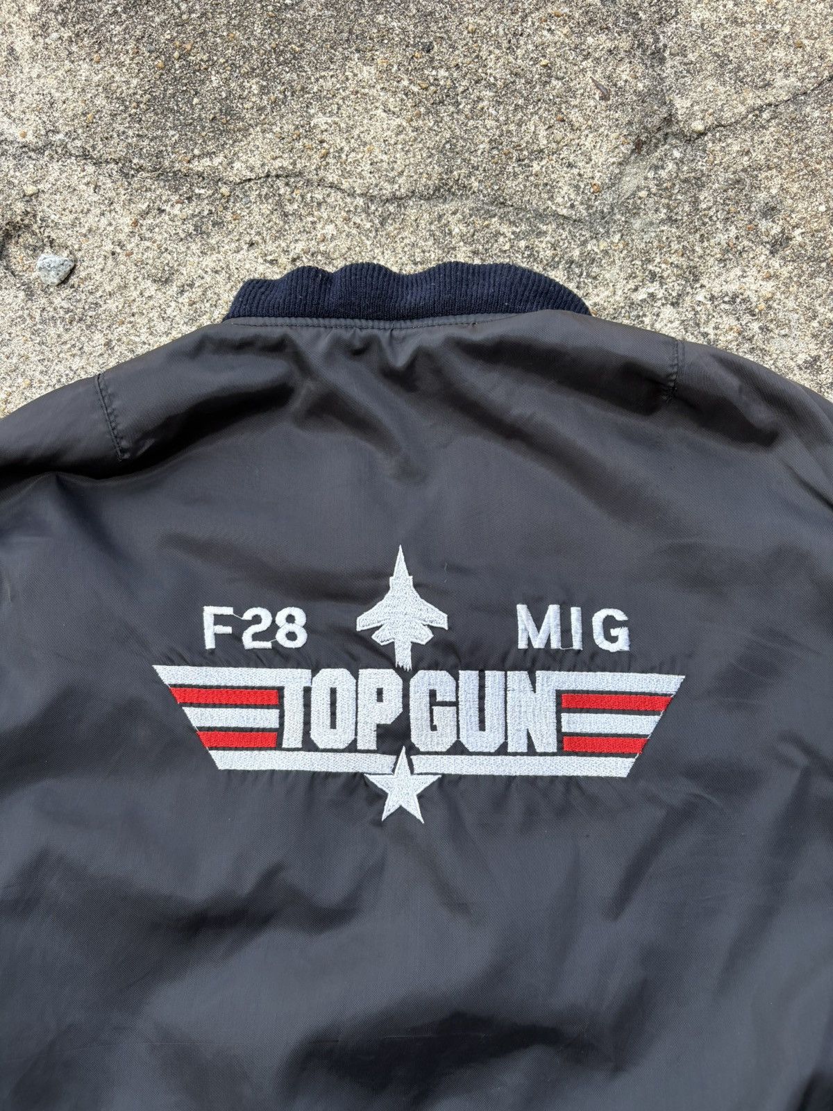 Vintage Vintage Top Gun Ma-1 Intermediate Bomber Jacket Rever Size US XL / EU 56 / 4 - 9 Thumbnail
