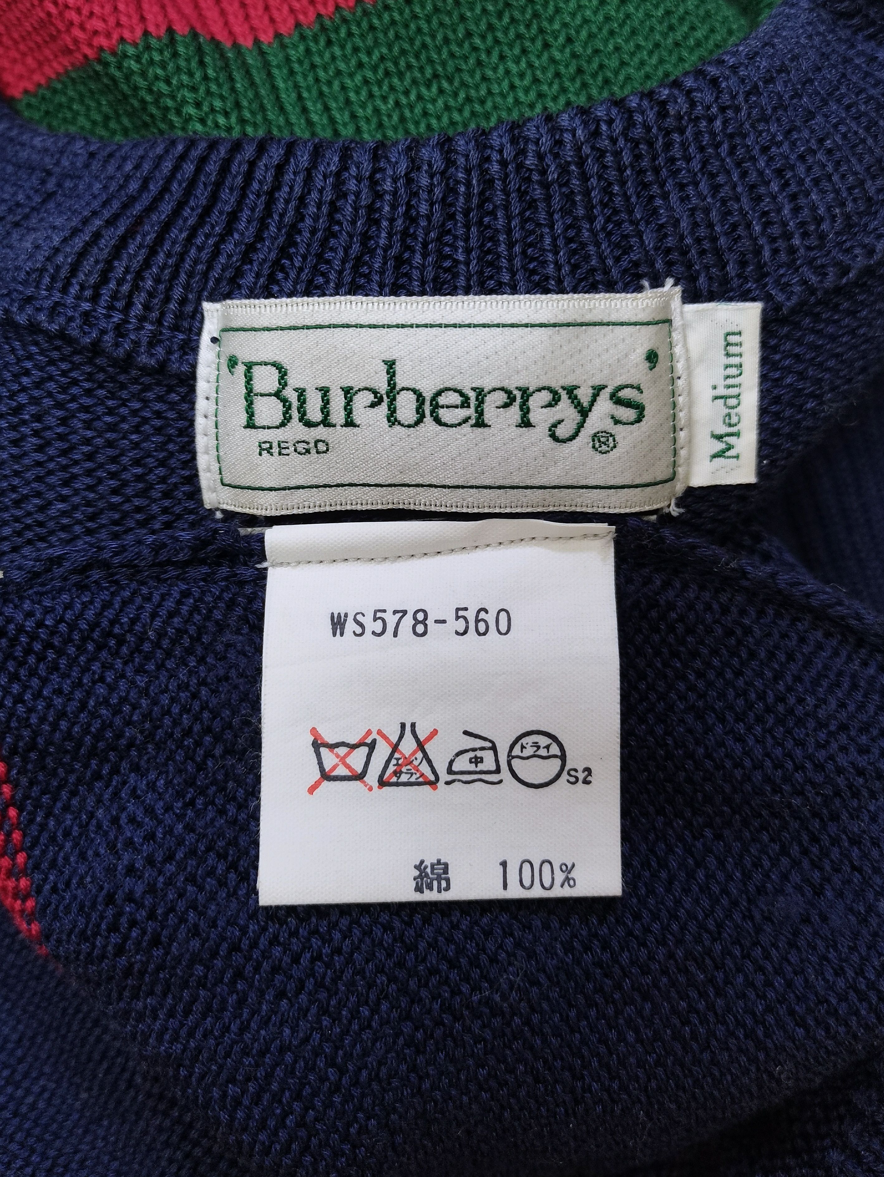 Burberry Vtg Burberry's Knitwear Sweater Colour Block Rare Design Size US M / EU 48-50 / 2 - 9 Thumbnail