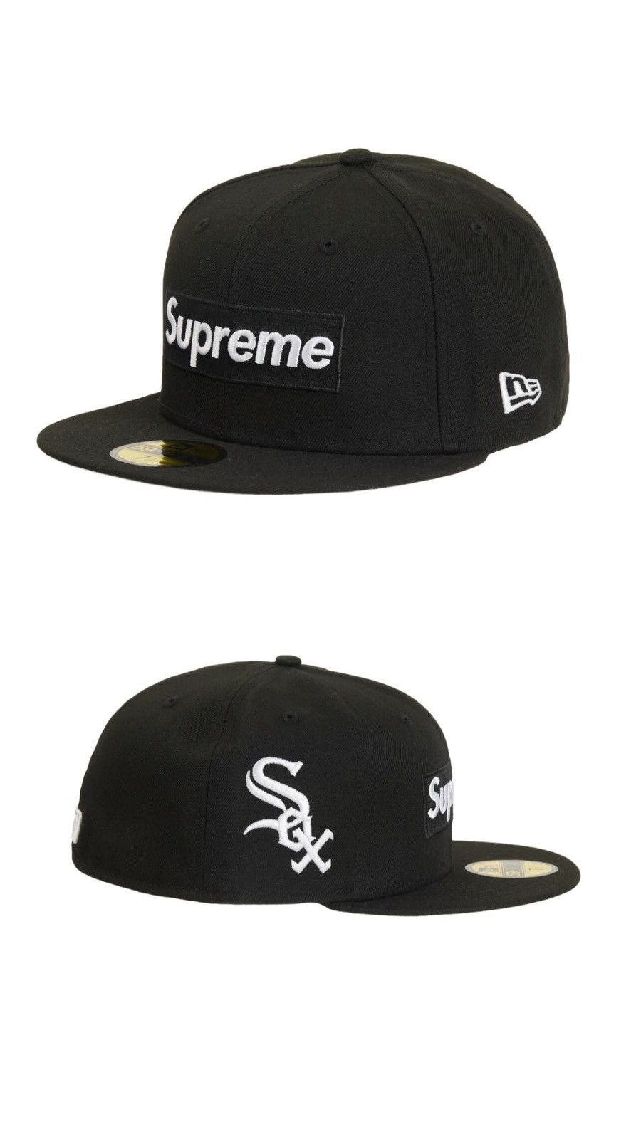 image of Mlb Teams Logo New Era ‘Black’ - ‘Chicago’ 7 1/2, Men's