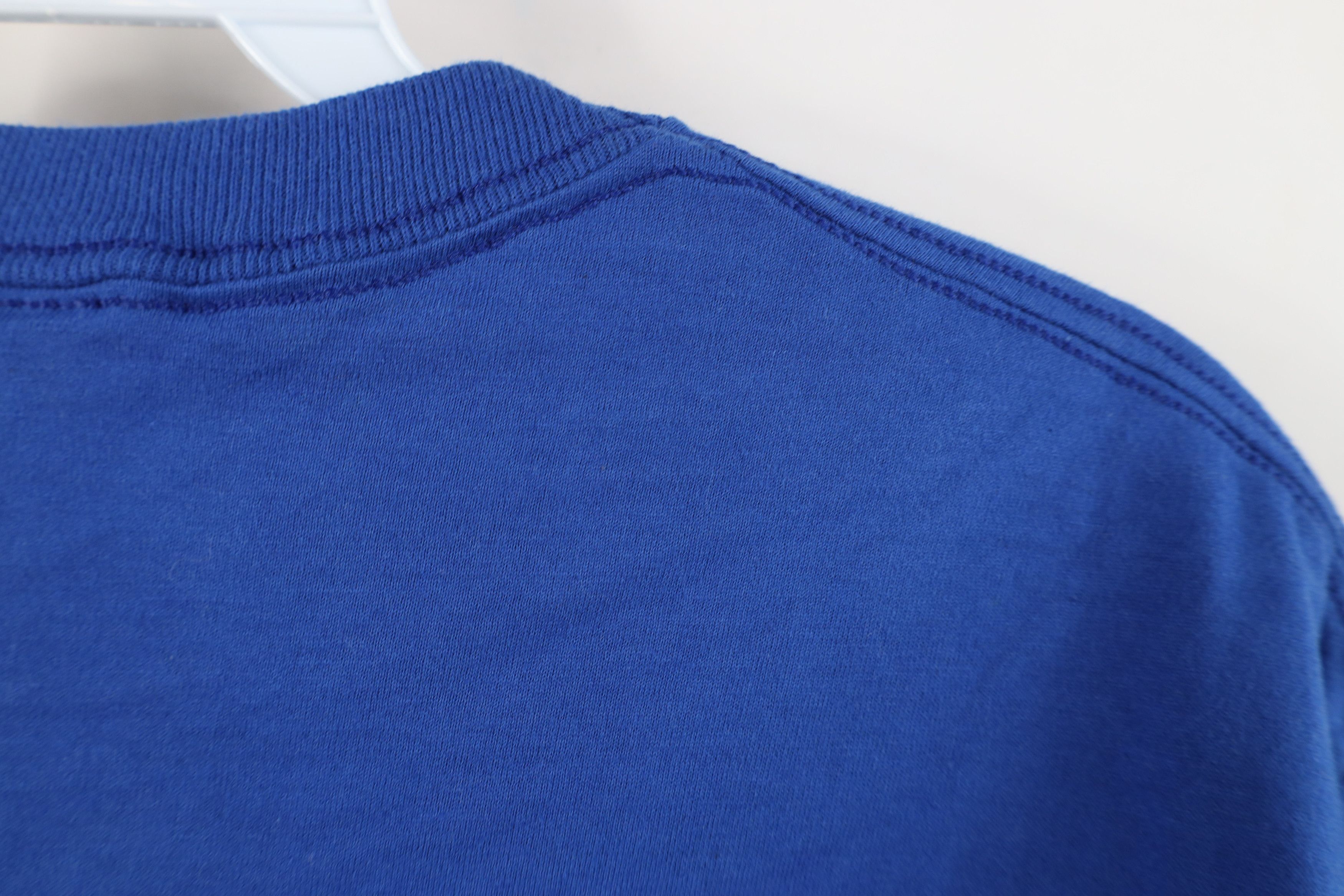 Vintage Vintage 90s Streetwear Heavyweight T-Shirt Royal Blue USA Size US M / EU 48-50 / 2 - 9 Thumbnail
