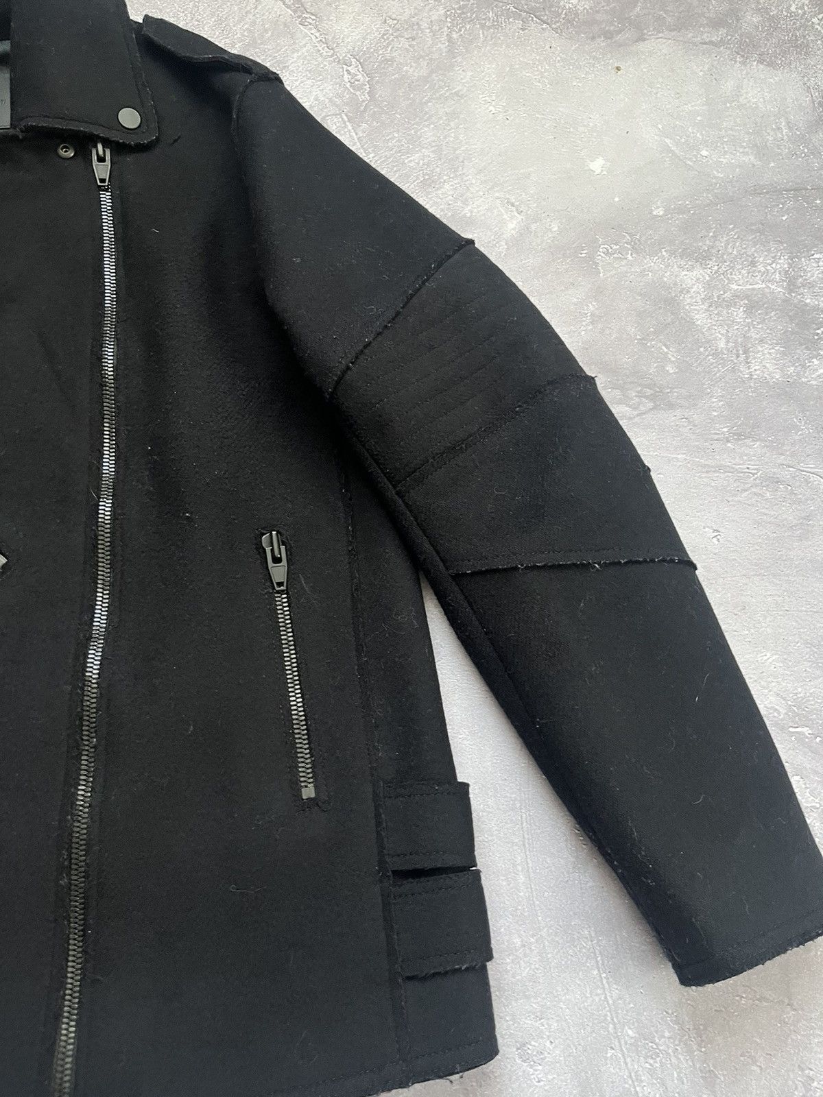 Alexander Wang × H&M Alexander Wang x HM Wool Biker Heavy Jacket Bomber Size S / US 4 / IT 40 - 4 Thumbnail