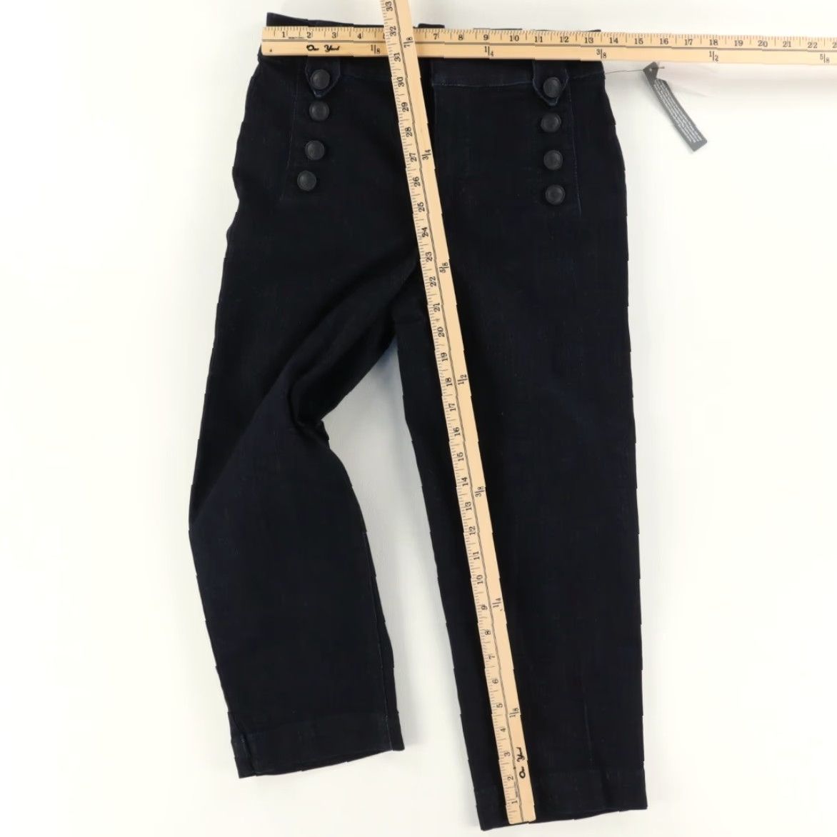 Talbots Talbots Navy Denim Jeans Pants Sailor Women's 2P Regular Fit Cotton Shirt? Size 26" / US 2 / IT 38 - 3 Thumbnail
