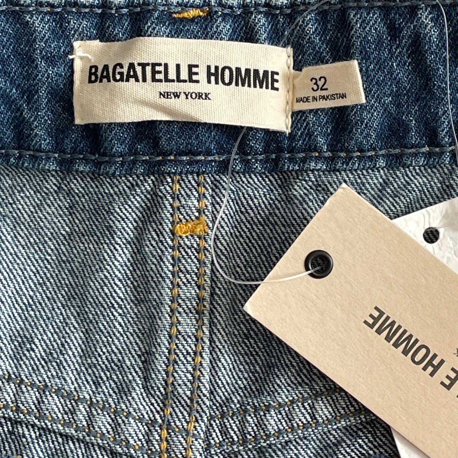 Other NWT Bagatelle Homme Jeans Mens 32x32 Baggy Leg Denim Size US 32 / EU 48 - 6 Thumbnail