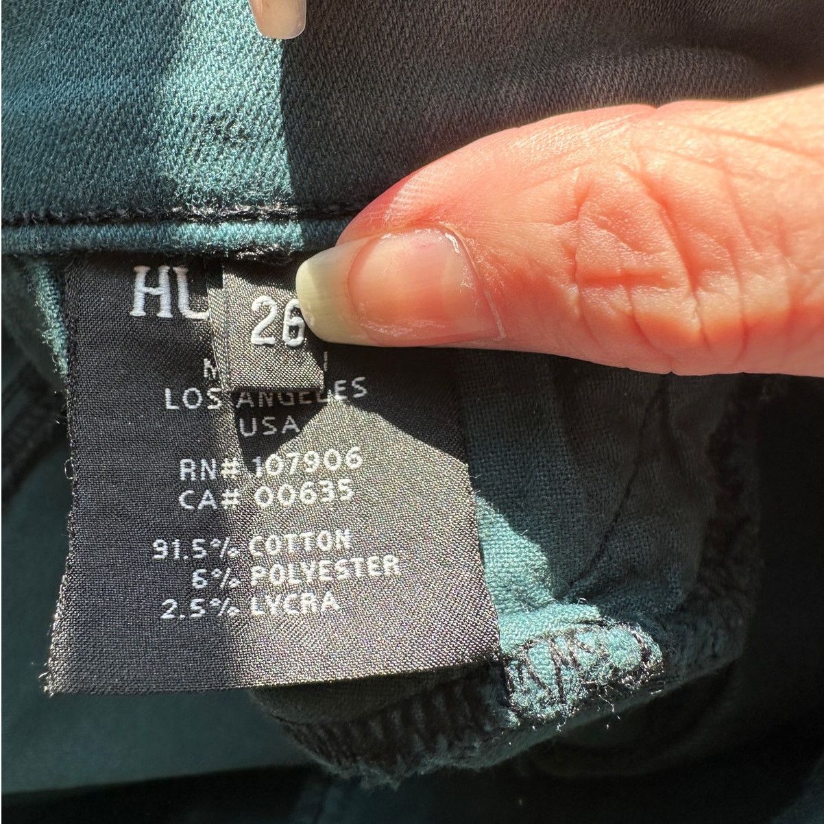 Hudson Hudson Midrise Dark Teal Nico Super Skinny Jean i26 Size 26" / US 2 / IT 38 - 10 Thumbnail