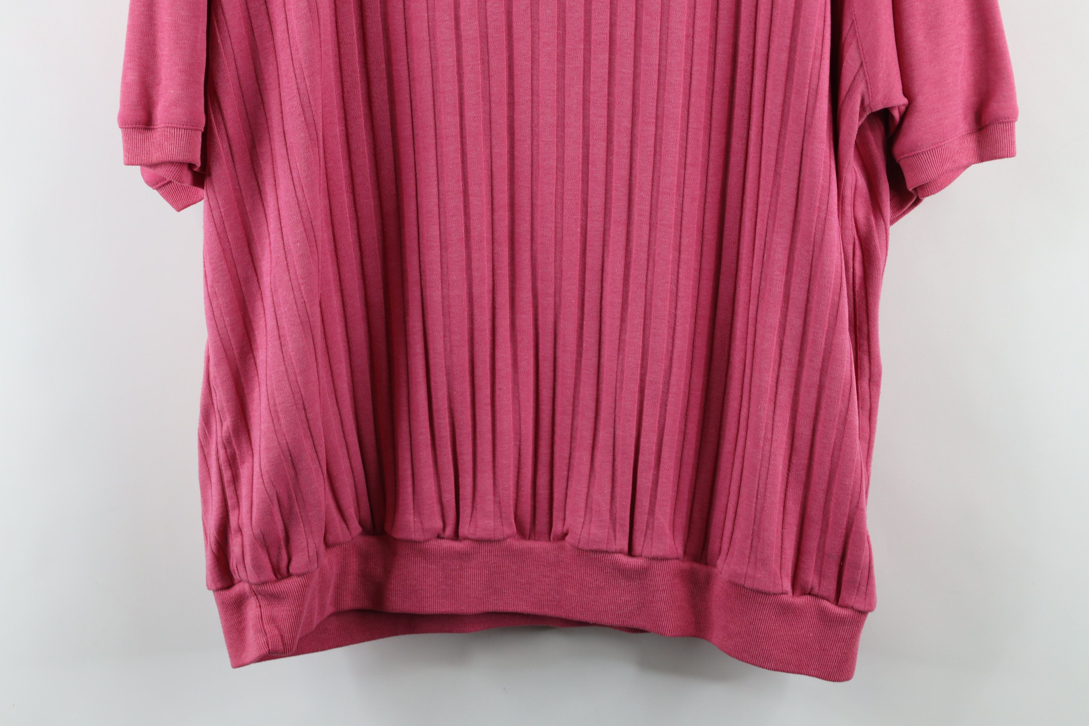 Vintage Vintage 90s Streetwear Ribbed Knit Pullover Henley T-Shirt Size US XXL / EU 58 / 5 - 11 Thumbnail