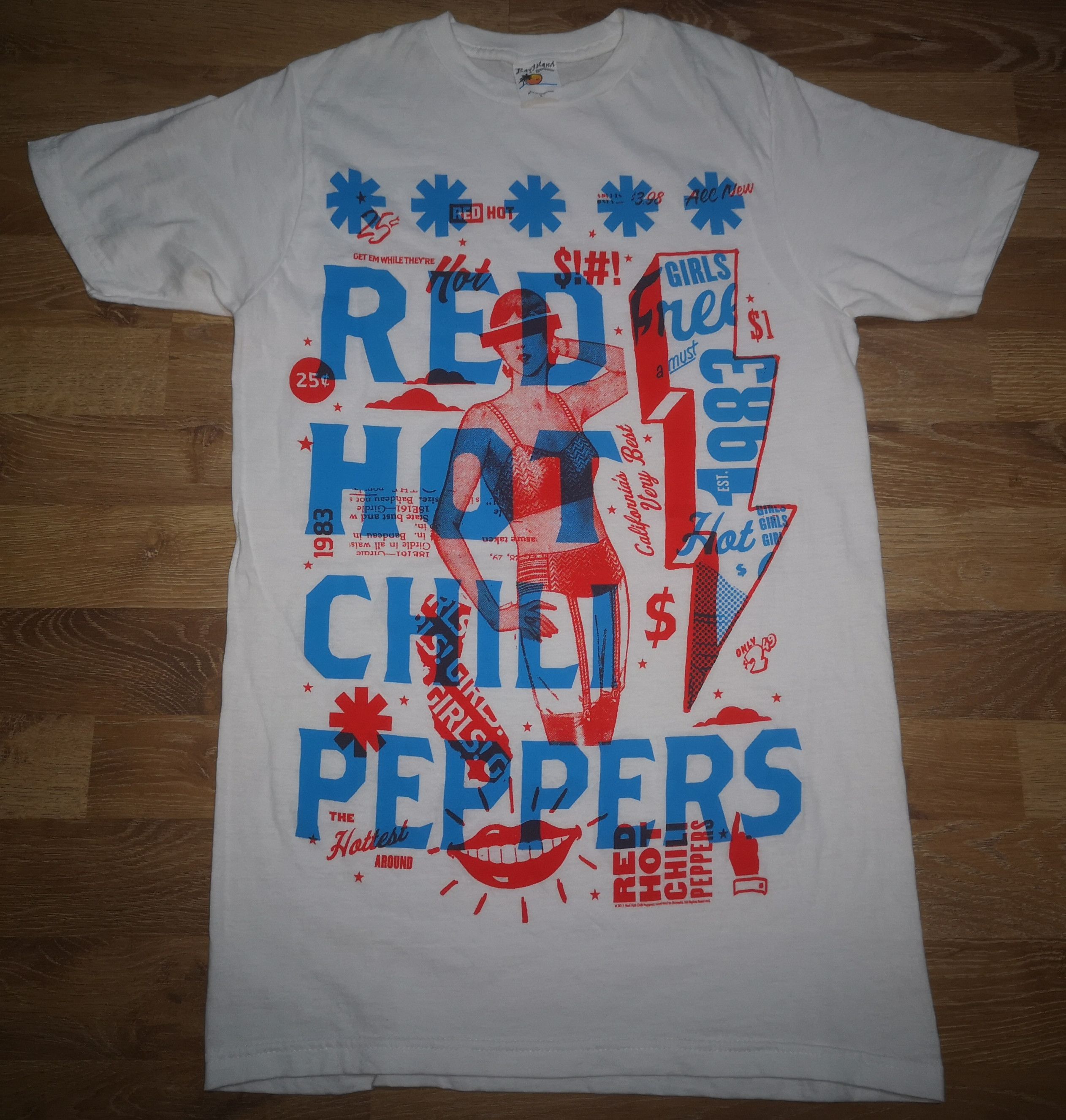 Band Tees × Vintage Vintage RHCP Red Hot Chili Peppers Band Multiply T Shirt Size US S / EU 44-46 / 1 - 1 Thumbnail
