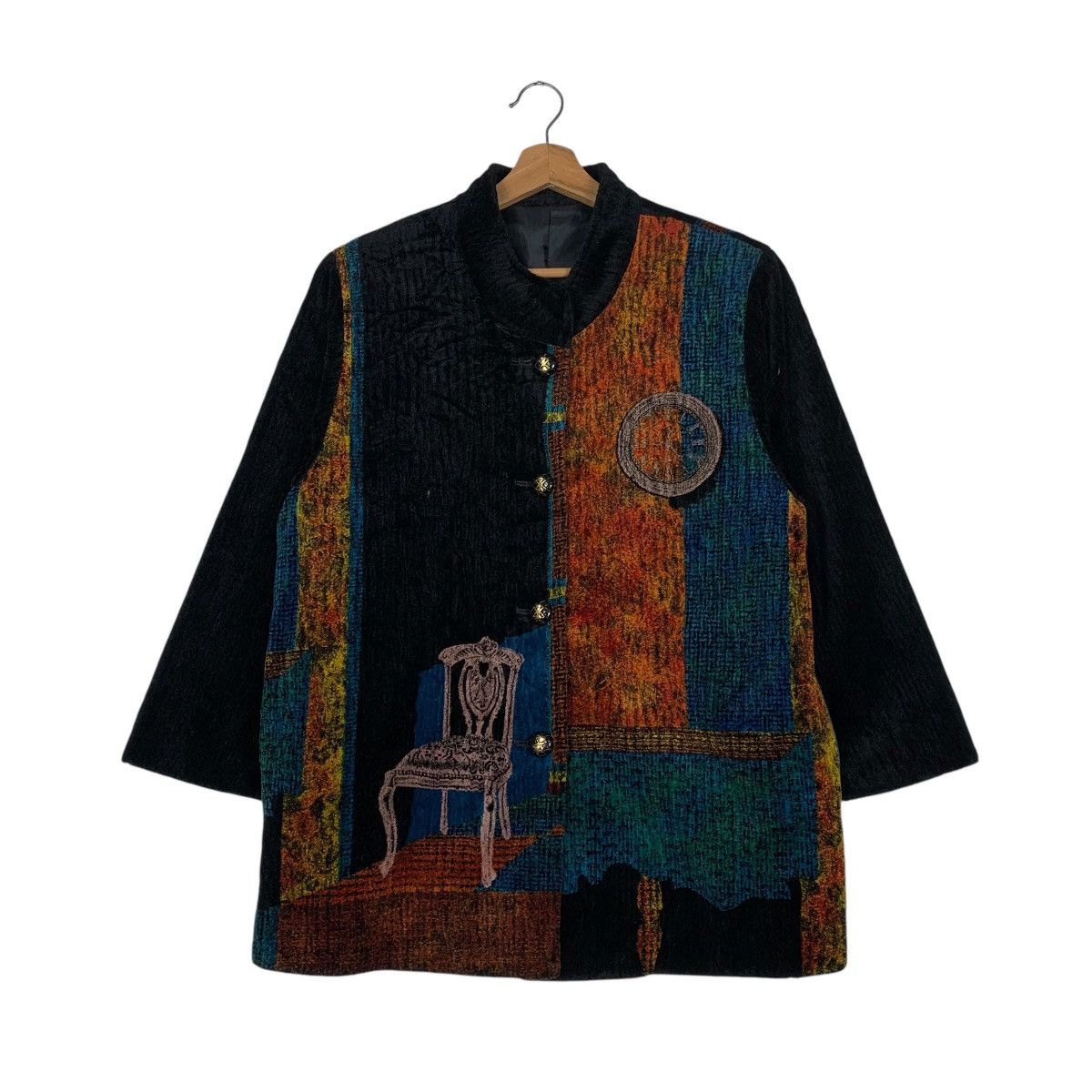 Japanese Brand Nice Design Japanese Brand Abstract Multicolor Jacket Size L / US 10 / IT 46 - 1 Thumbnail
