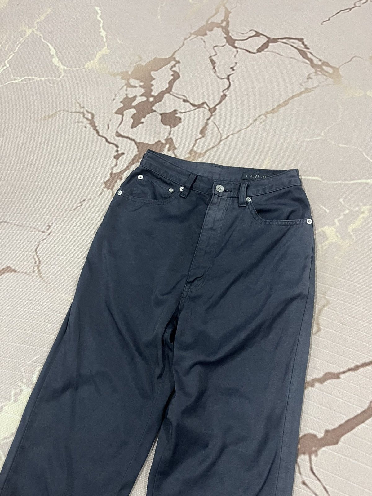 Japanese Brand Bobson Women Nylon Blend Pants Straight Minimal Fit Size 24" / US 00 / IT 34 - 2 Thumbnail