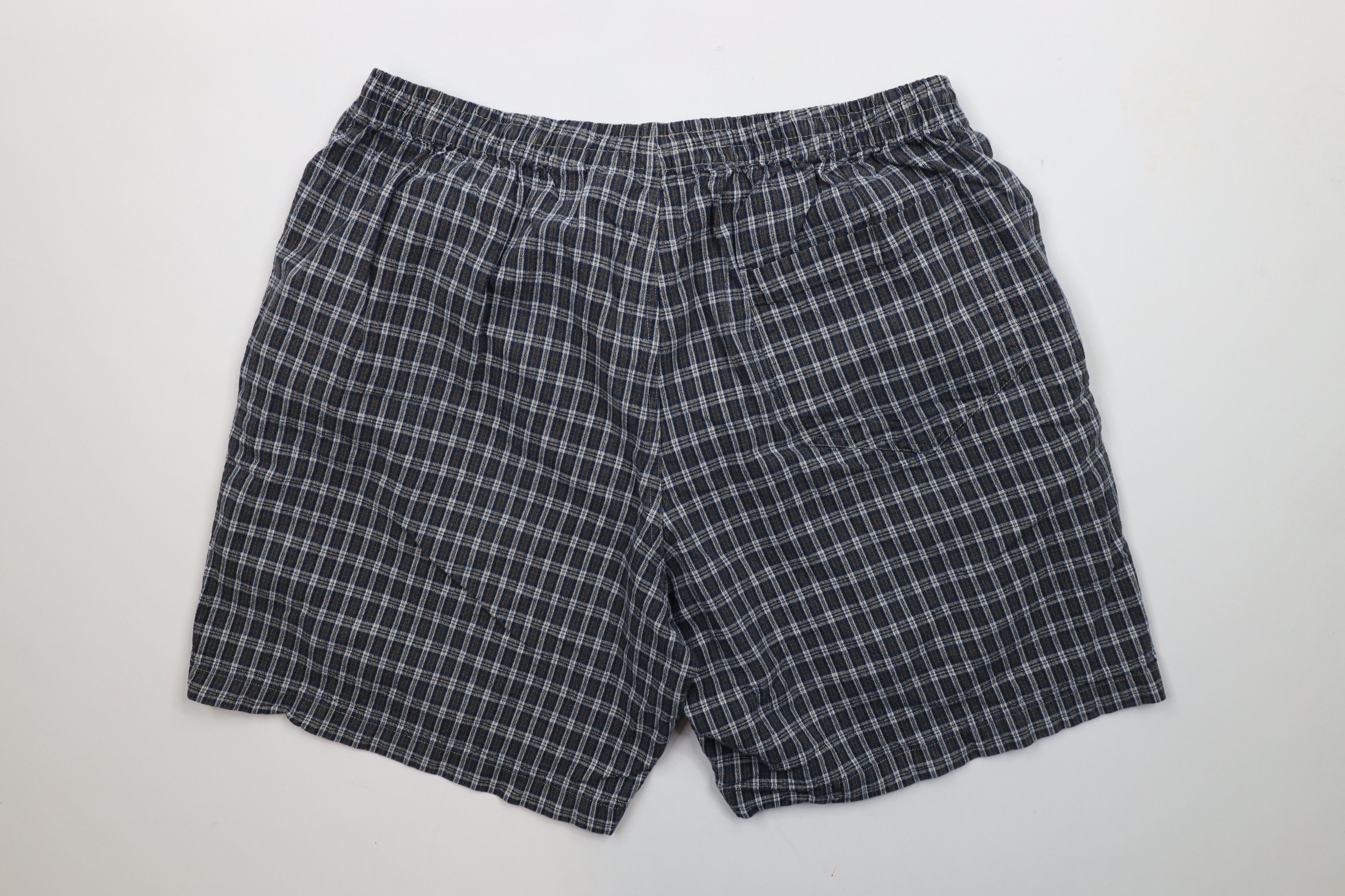 Vintage Vintage 90s Streetwear Above Knee Harem Shorts Plaid Cotton Size US 36 / EU 52 - 7 Thumbnail