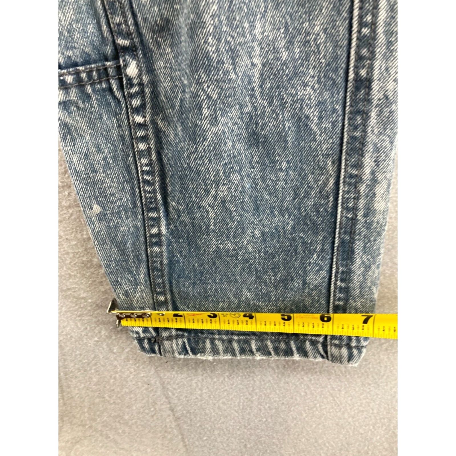 Vintage VINTAGE Sergio Jeans Womens Medium Cargo Blue Denim 28X30 Straight Jeans Womens Medium Blue 90s Mens Womens Girls Size 32" / US 10 / IT 46 - 6 Thumbnail