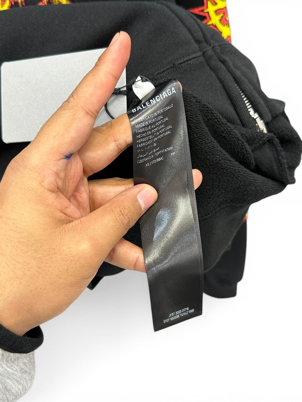 Balenciaga BALENCIAGA SACRÉ CŒUR OVERSIZED ZIP-UP HOODIE IN BLACK Size US XS / EU 42 / 0 - 11 Thumbnail