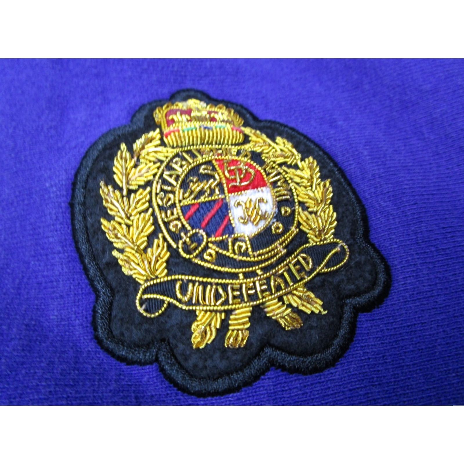 Undefeated VINTAGE UNDEFEATED Hoodie Mens Large Purple Full Zip Crest Logo Badge Heavyweight Size US L / EU 52-54 / 3 - 3 Thumbnail