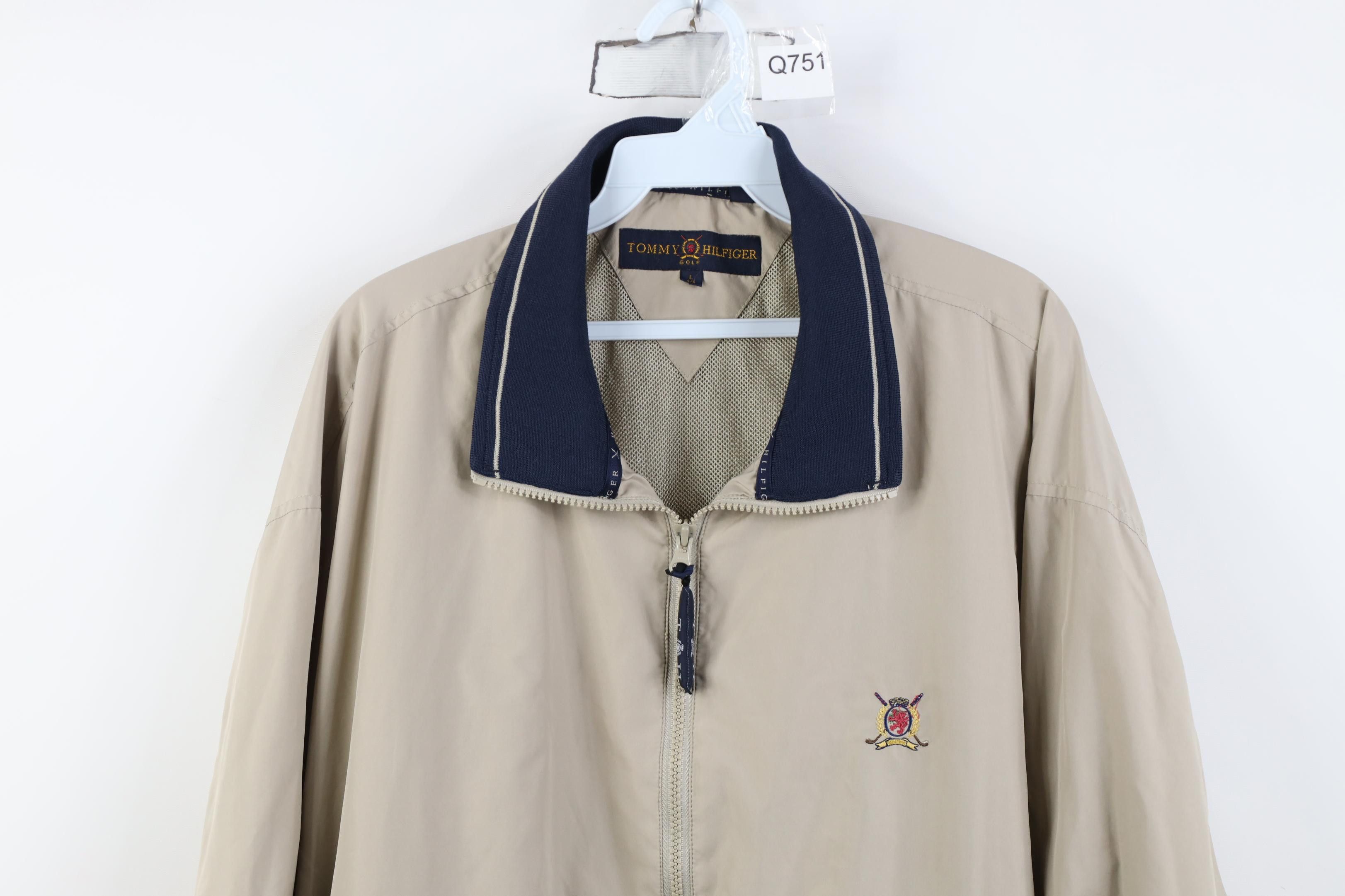 Tommy Hilfiger Vintage 90s Tommy Hilfiger Golf Full Zip Windbreaker Jacket Size US L / EU 52-54 / 3 - 2 Thumbnail