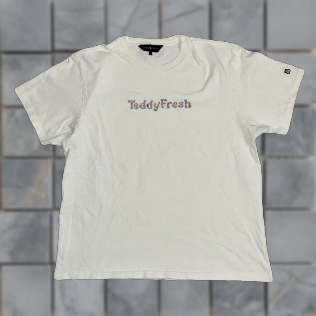 Teddy Fresh VINTAGE Teddy Fresh Embroidered Logo T-Shirt White XXL 2XL Cotton Tee Streetwear Mens Size US XXL / EU 58 / 5 - 1 Thumbnail