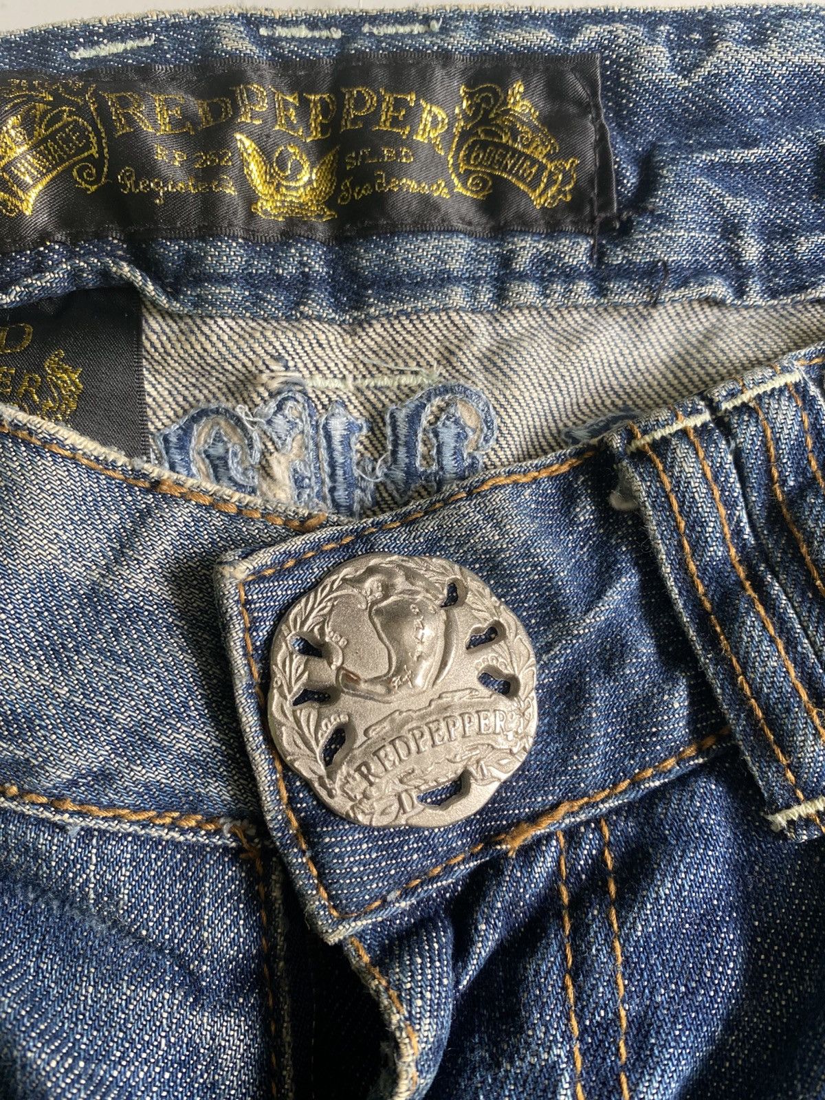 Composition by Kenzo Vintage Red Pepper Japan&co Denim Size 28" / US 6 / IT 42 - 7 Thumbnail