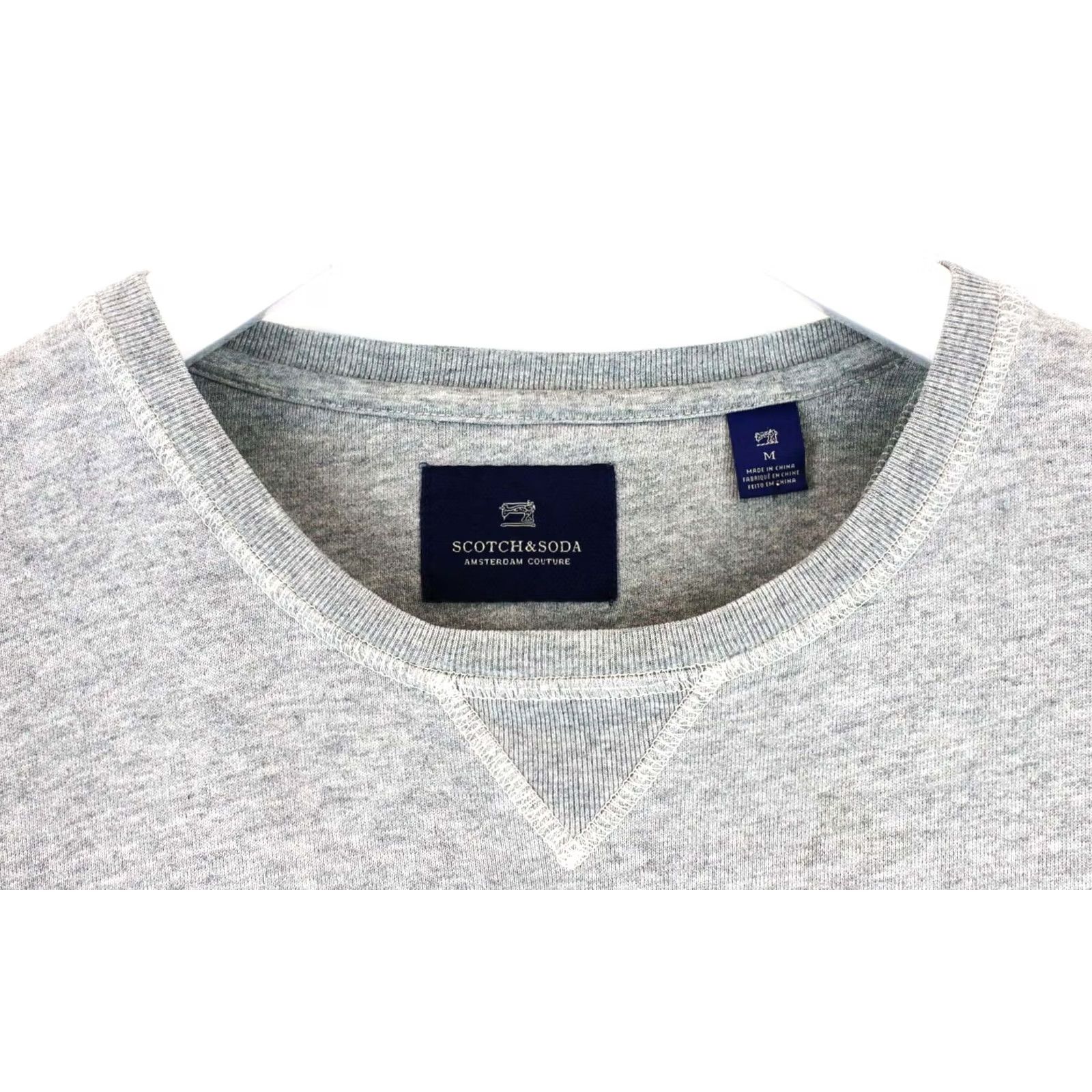 Scotch & Soda SCOTCH & SODA Sweatshirt Men's M Pullover Crew Neck Melange Grey Size US M / EU 48-50 / 2 - 4 Thumbnail