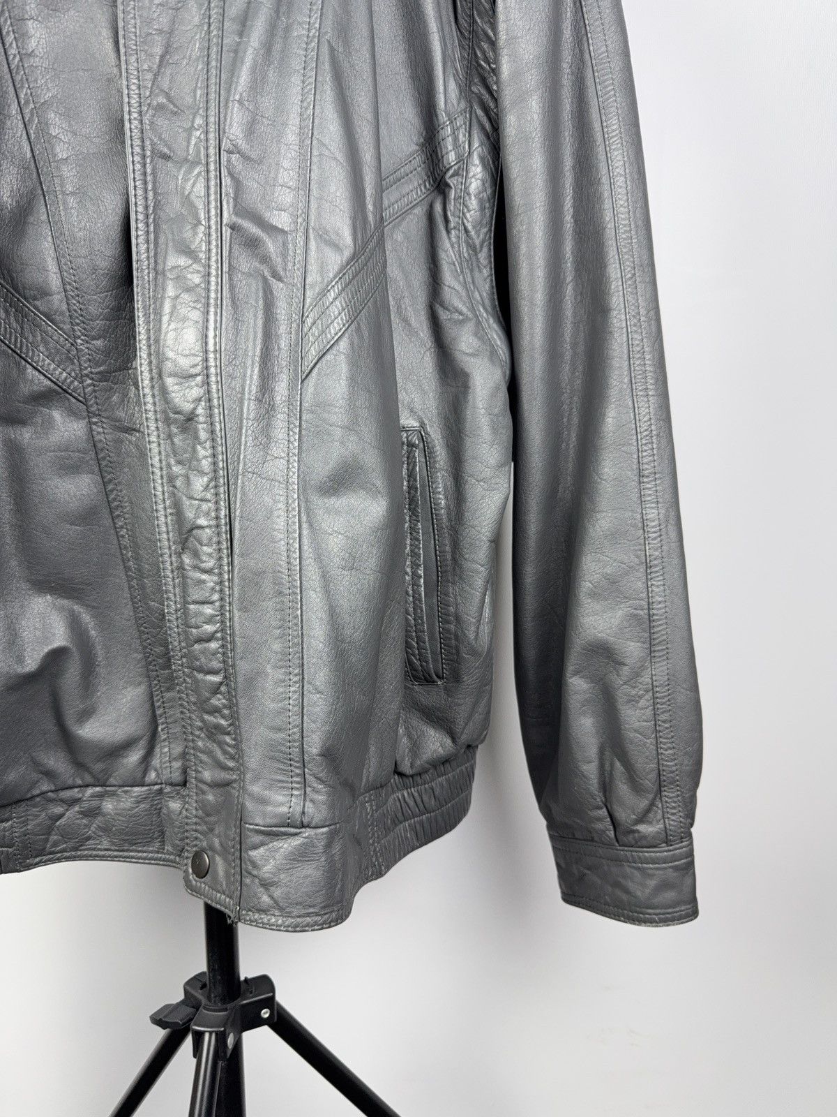 Vintage Vintage 90s Avant Garde Leather Biker MOTO Y2K Jacket Size US M / EU 48-50 / 2 - 6 Thumbnail