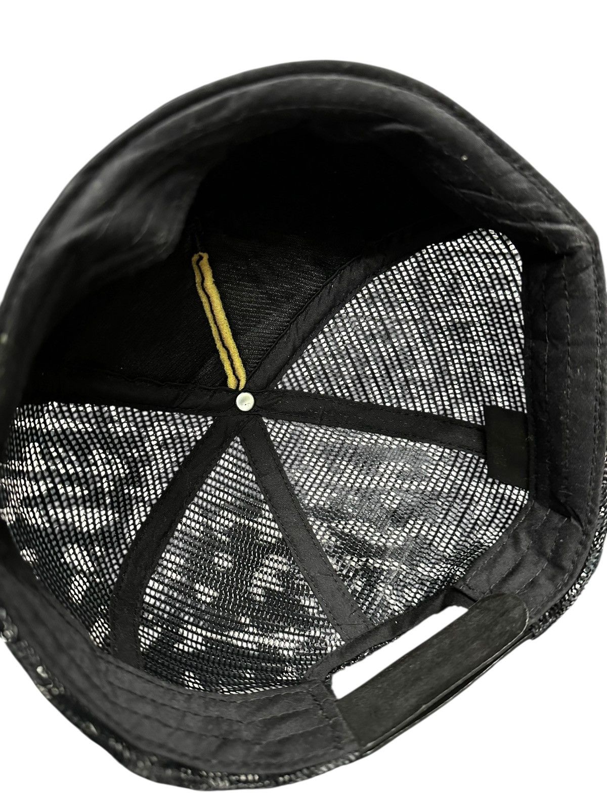Japanese Brand Black Trucker Cap Inspired by Chrome H Size ONE SIZE - 6 Thumbnail