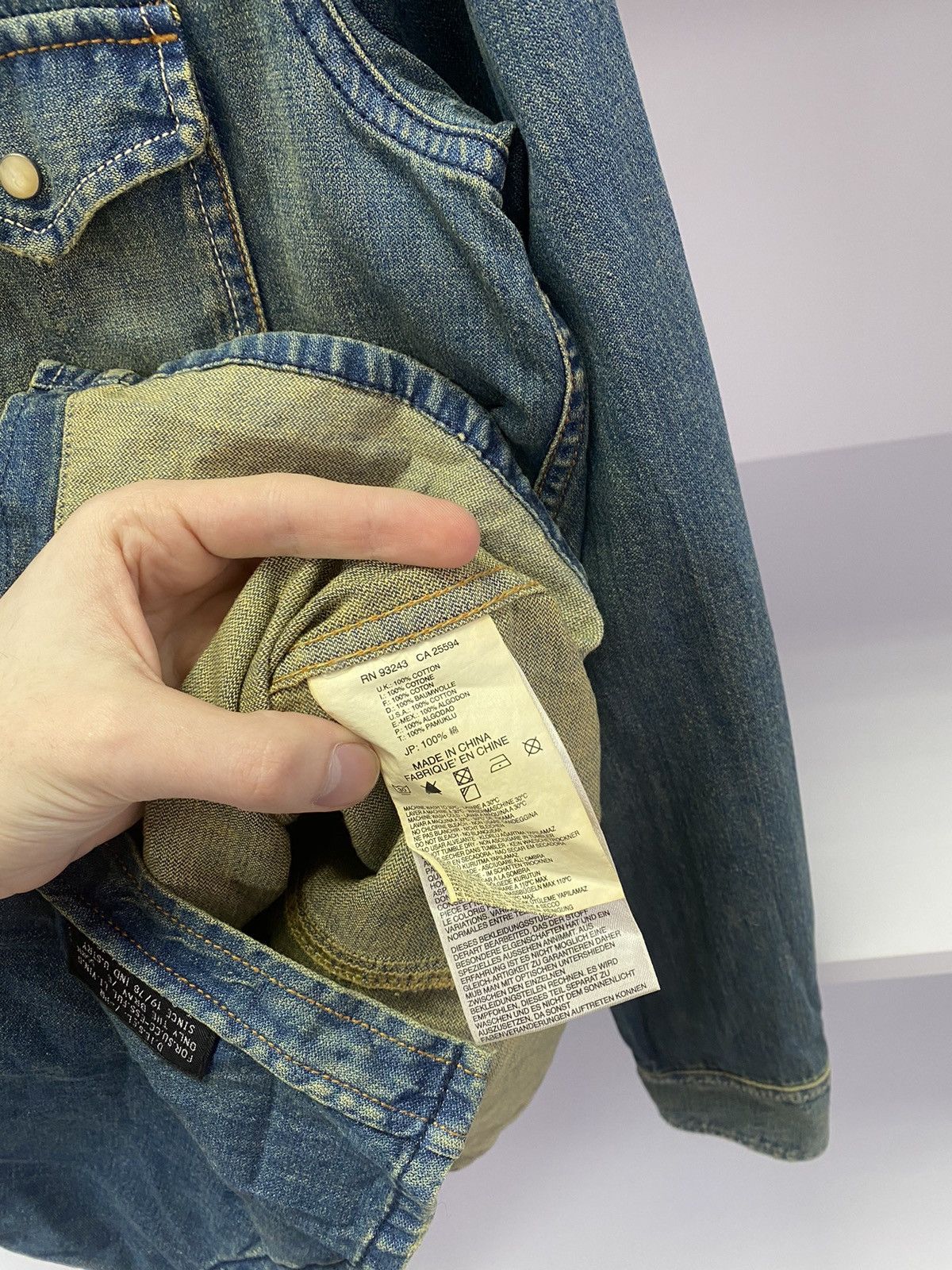 Vintage Diesel Button Up Jeans Shirt