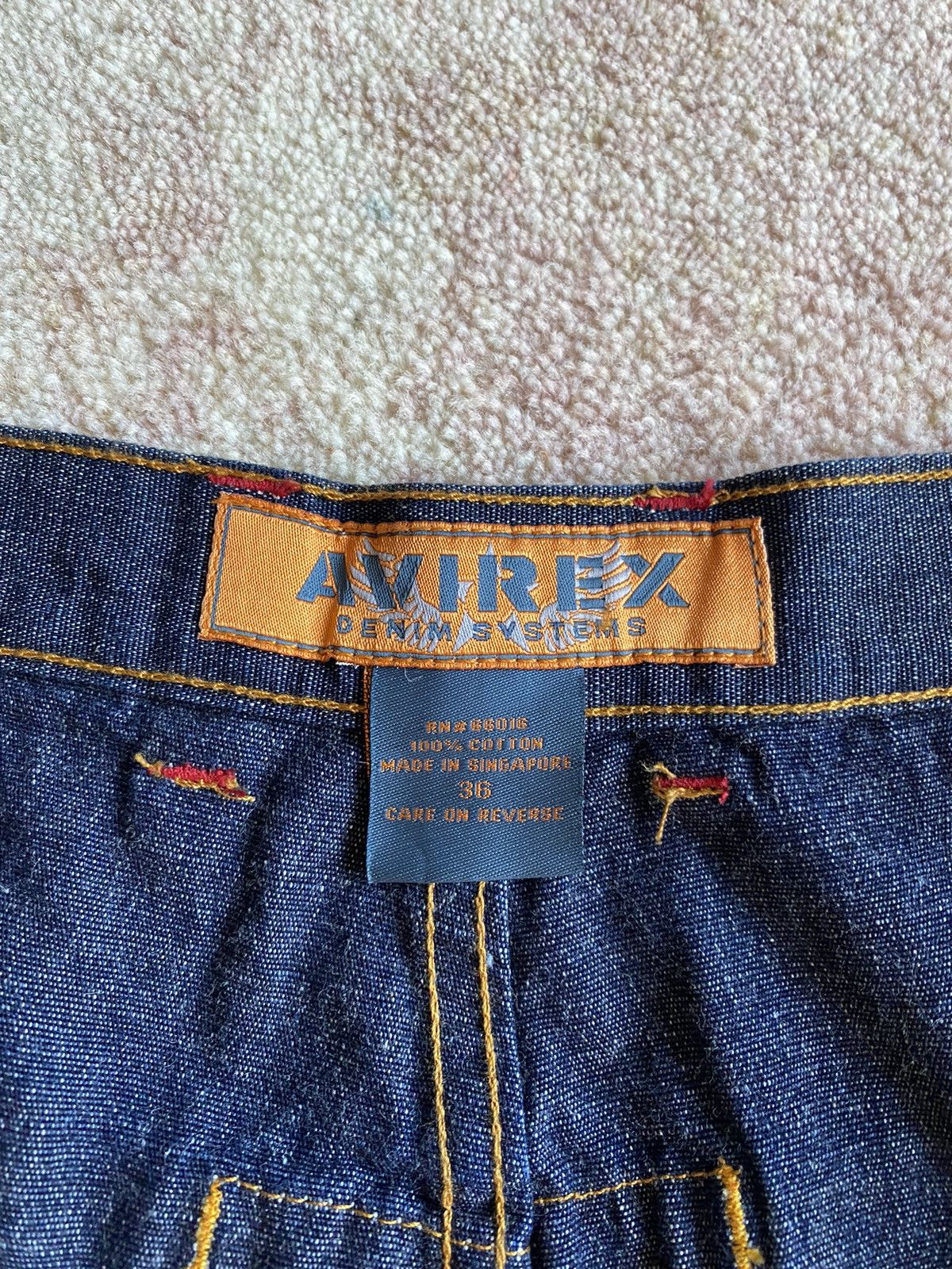 JNCO × Southpole × Vintage Crazy Deadstock Y2K Avirex Embroidered Baggy Jeans Size US 36 / EU 52 - 5 Thumbnail