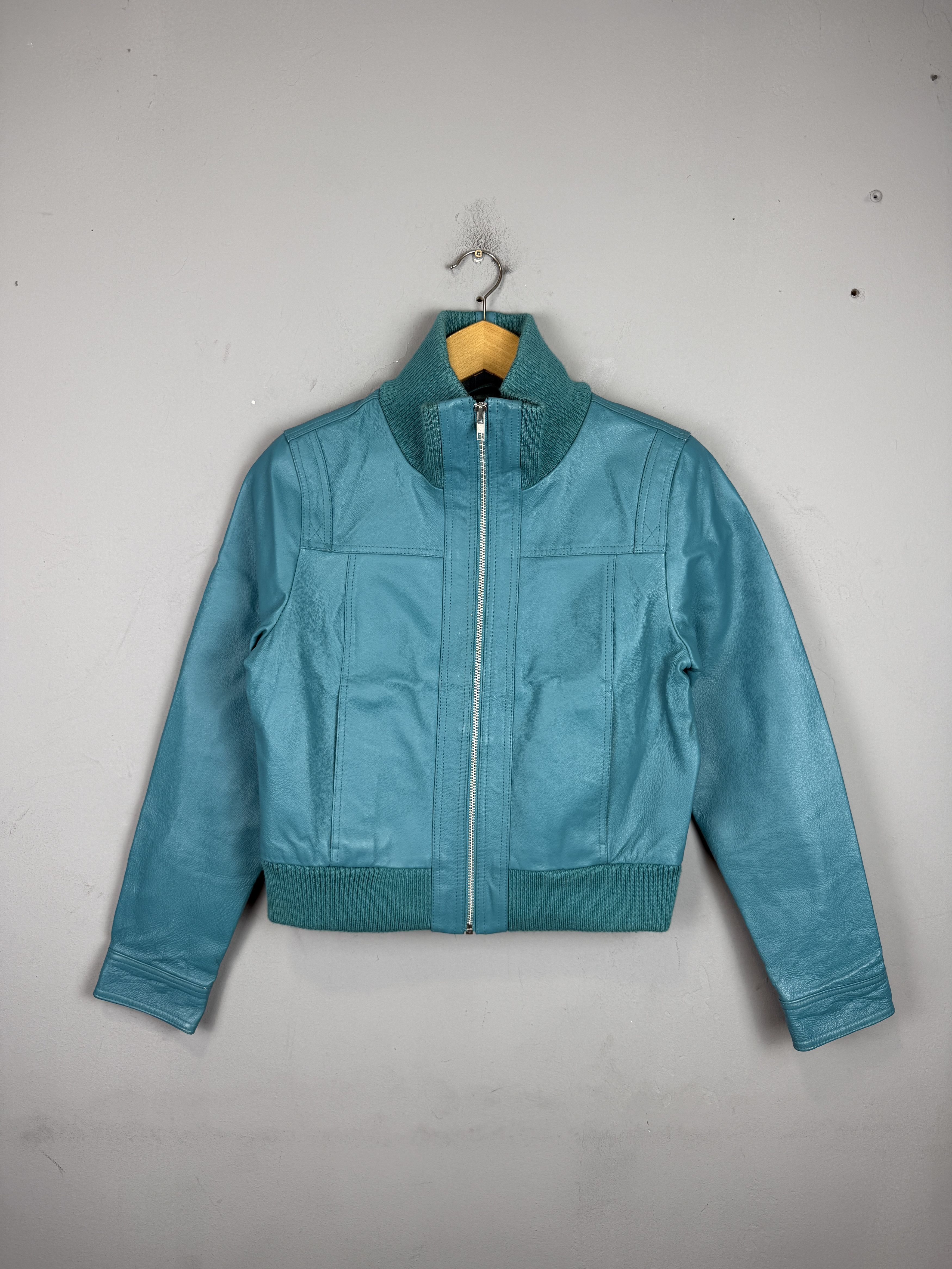 Genuine Leather × Vintage Vintage ICHI Leather Jacket Women Biker Short Real Leather Size S / US 4 / IT 40 - 2 Thumbnail
