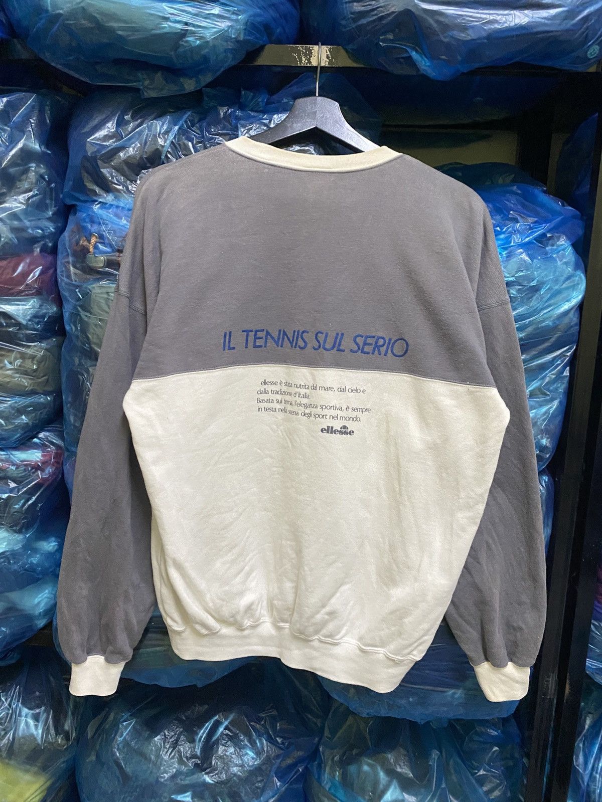 Ellesse Vintage Ellesse ITALY “Il Tennis Sul Serio” Crewneck Size US M / EU 48-50 / 2 - 3 Thumbnail