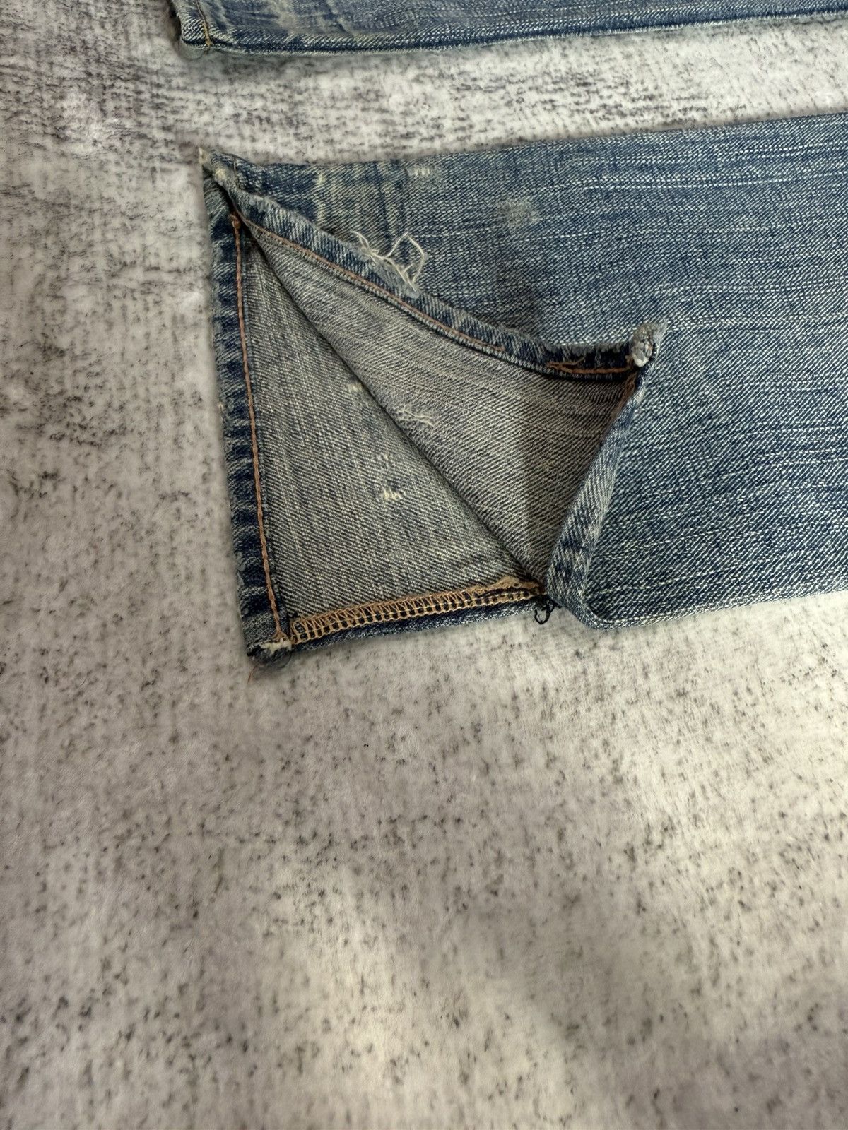 Hysteric Glamour × Japanese Brand Antgauge Japan Boro Distressed Newspaper Patch Jeans Size US 30 / EU 46 - 21 Thumbnail