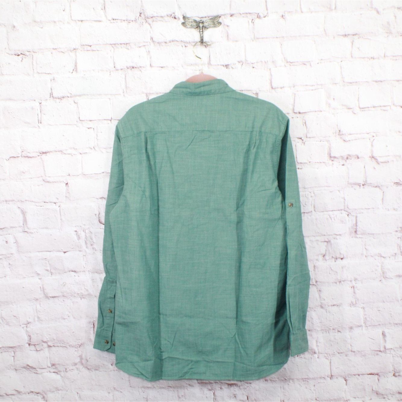 L.L. Bean LL Bean Green Button-Up Shirt M Tall Traditional Fit Size US M / EU 48-50 / 2 - 6 Thumbnail