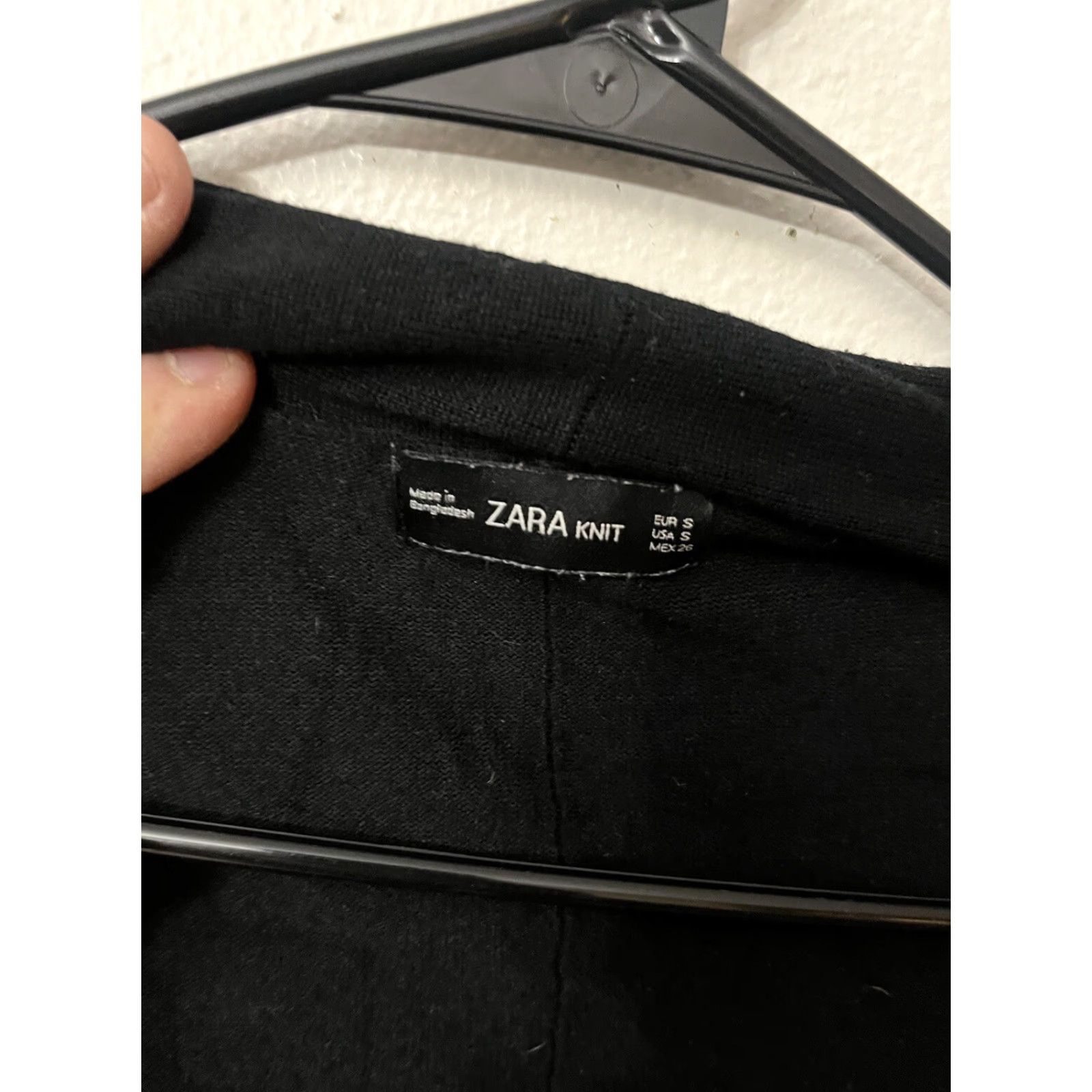 Zara VINTAGE Zara Women's Knit Cardigan Sweater S Black Long Sleeve Casual Winter Size S / US 4 / IT 40 - 3 Thumbnail