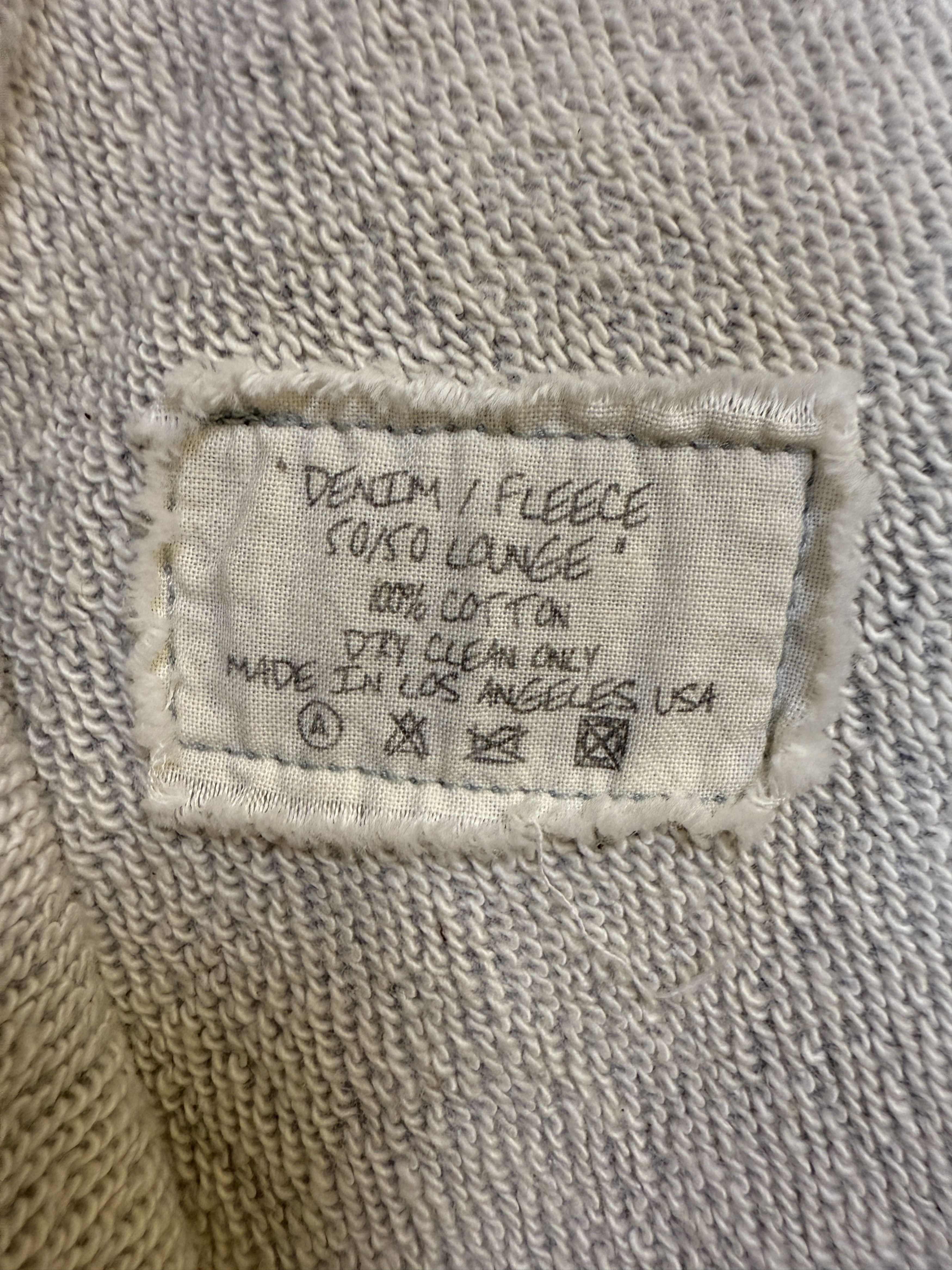 Greg Lauren Greg Lauren Denim / Fleece 50/50 Lounge Pants Size US 30 / EU 46 - 5 Thumbnail