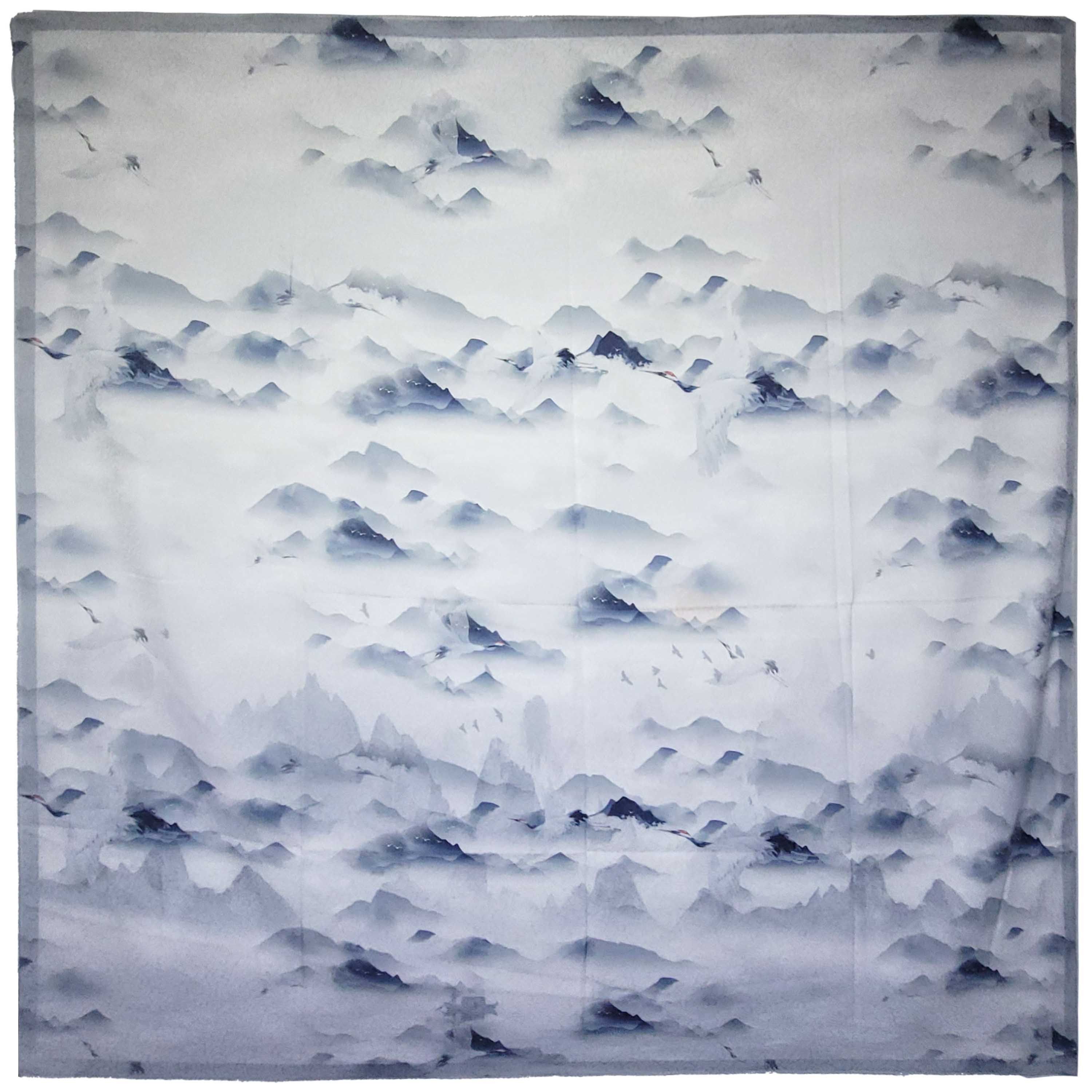 Other NWT Double Sided Silk Scarf 52"x52" Large Square Wrap 3220 Size ONE SIZE - 2 Thumbnail