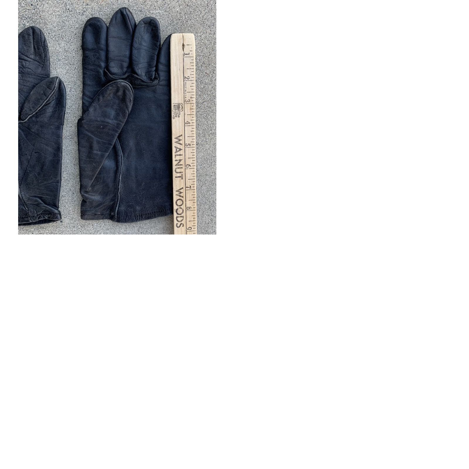 Vintage VINTAGE military glove shell cattlehide M 1949 black leather gloves shell Size 4 Size ONE SIZE - 9 Thumbnail